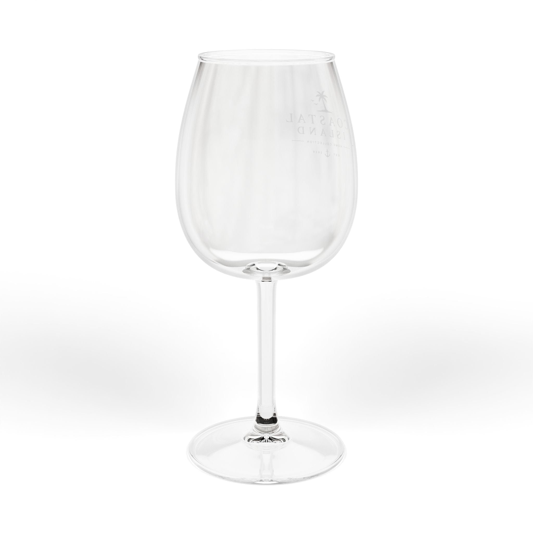 12 oz Coastal Island Stemmed Wine Glass – Elegant Clear Red & White Wine Glass