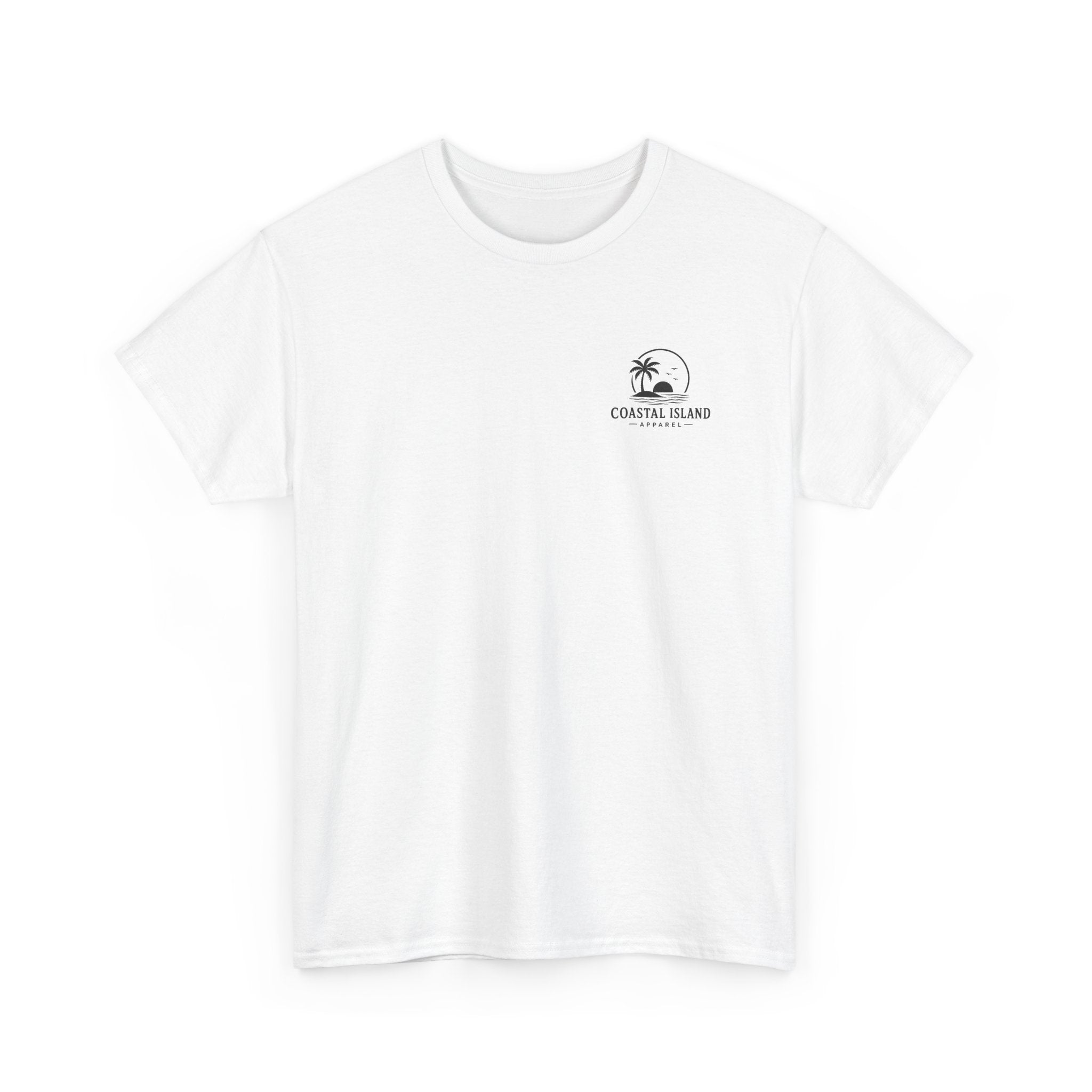 Coastal Island USA Flag Tee — "Because of the Brave" Independence Day T‑Shirt