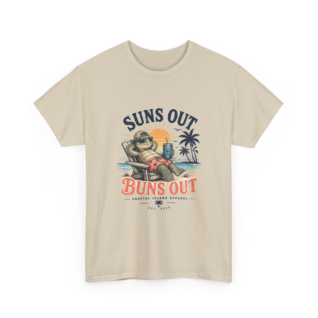 T-Shirt — "Suns Out Buns Out" Beach Graphic Tee