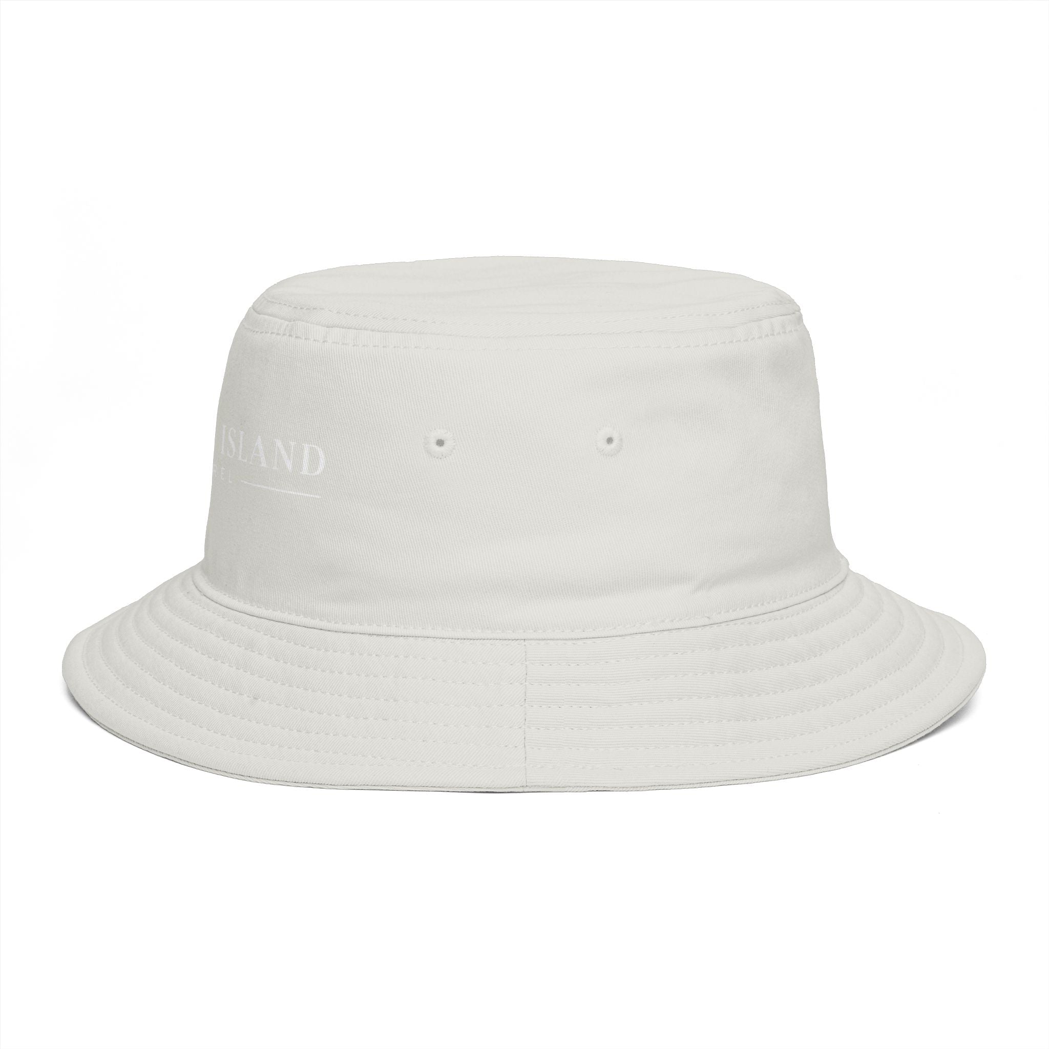 Coastal Island Apparel Bucket Hat - Brown Embroidered Beach Sun Hat