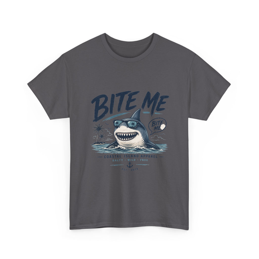 Bite Me Shark Tee — Coastal Island Graphic T-Shirt