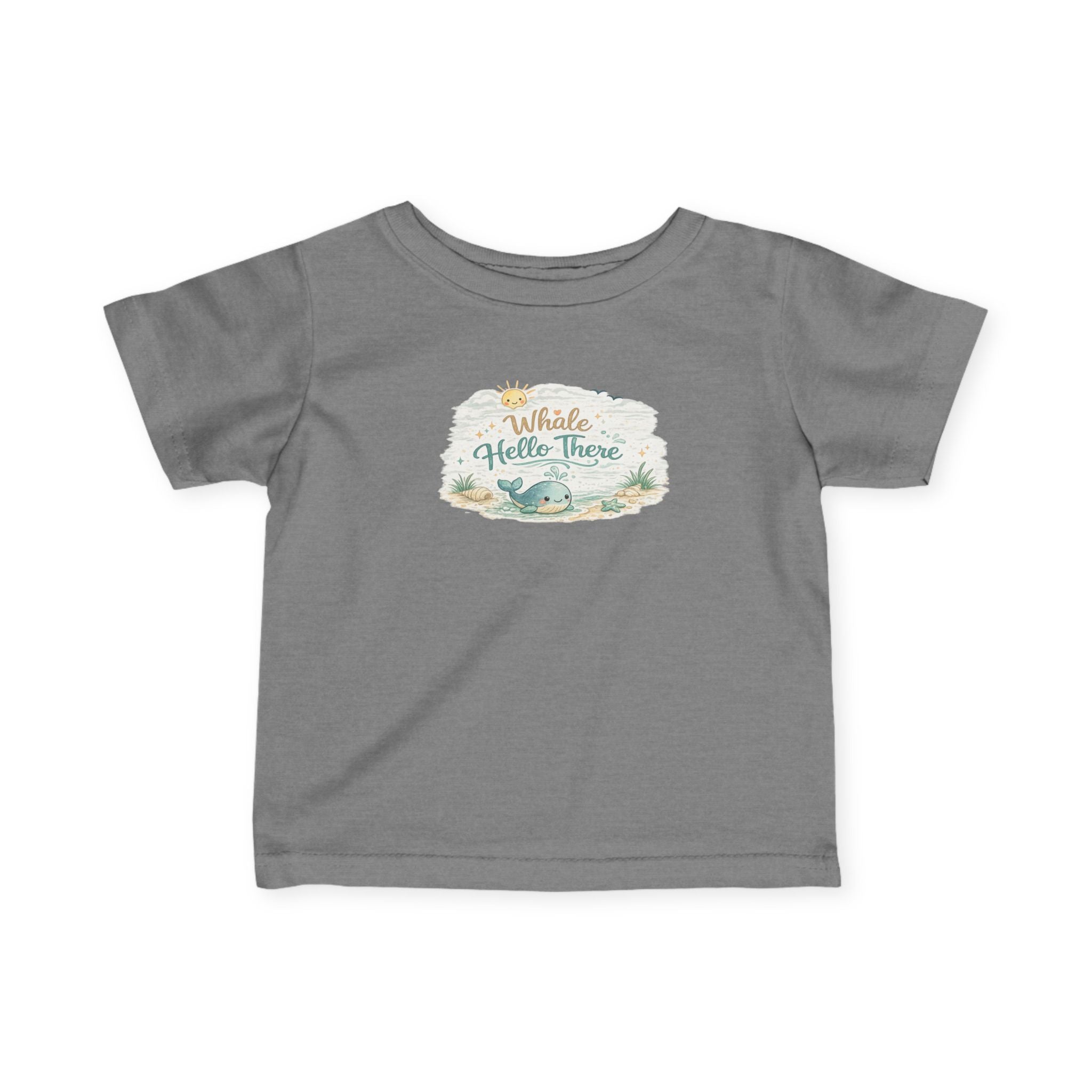 Infant Tee - "Whale Hello There" Cute Nautical Baby Shirt