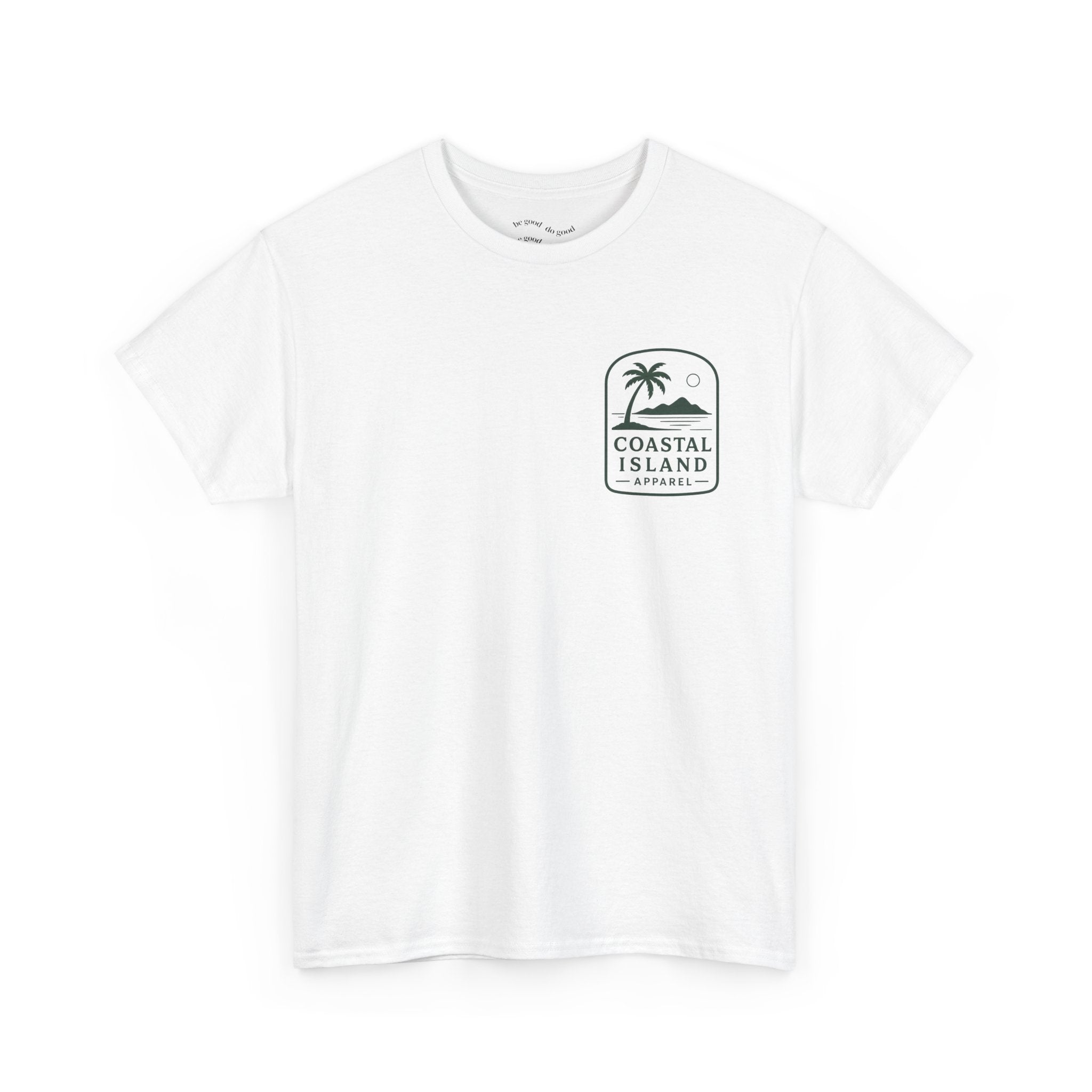 Coastal Island Retriever Logo Tee | Dog Sunset Beach Shirt