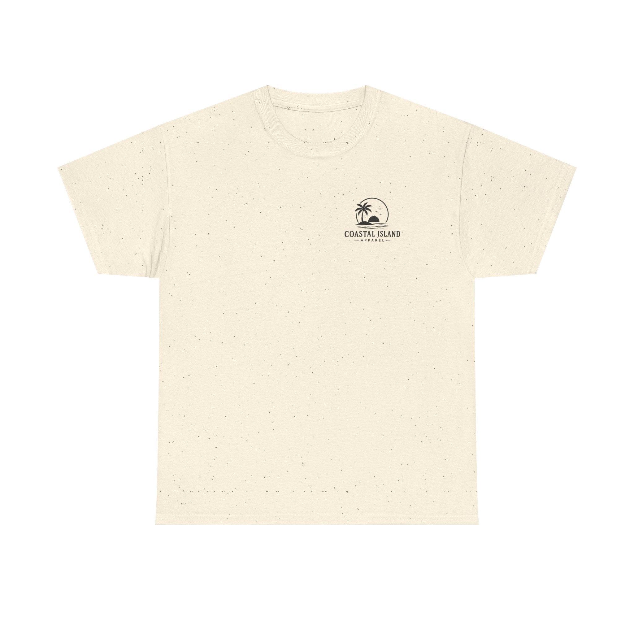 Coastal Island Tee — Vintage Sunset Palm Graphic T-Shirt
