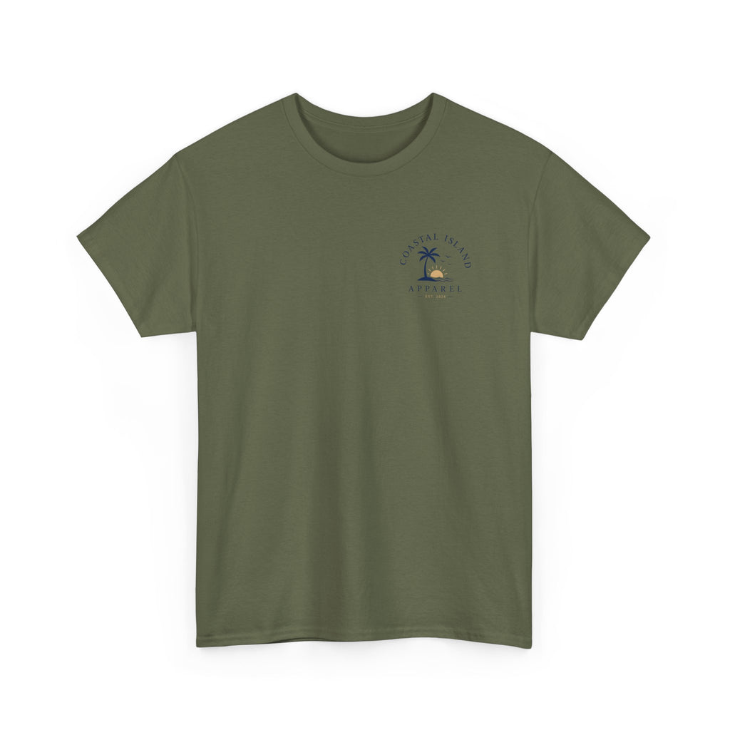 Unisex Heavy Cotton Tee- Guy Fishing