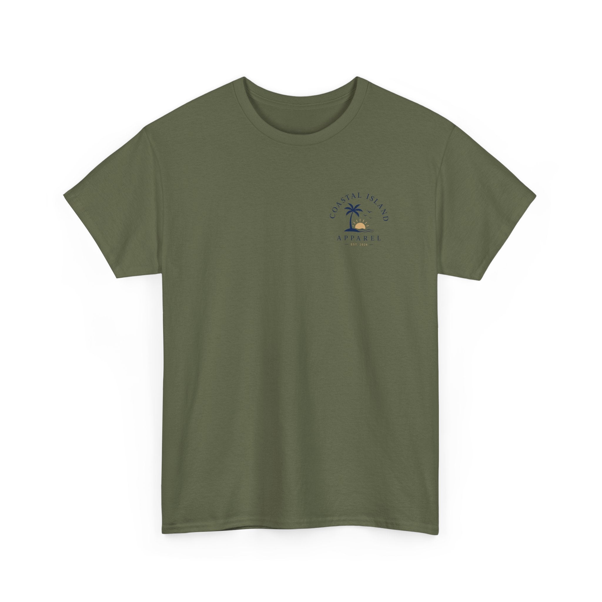 Unisex Heavy Cotton Tee- Guy Fishing