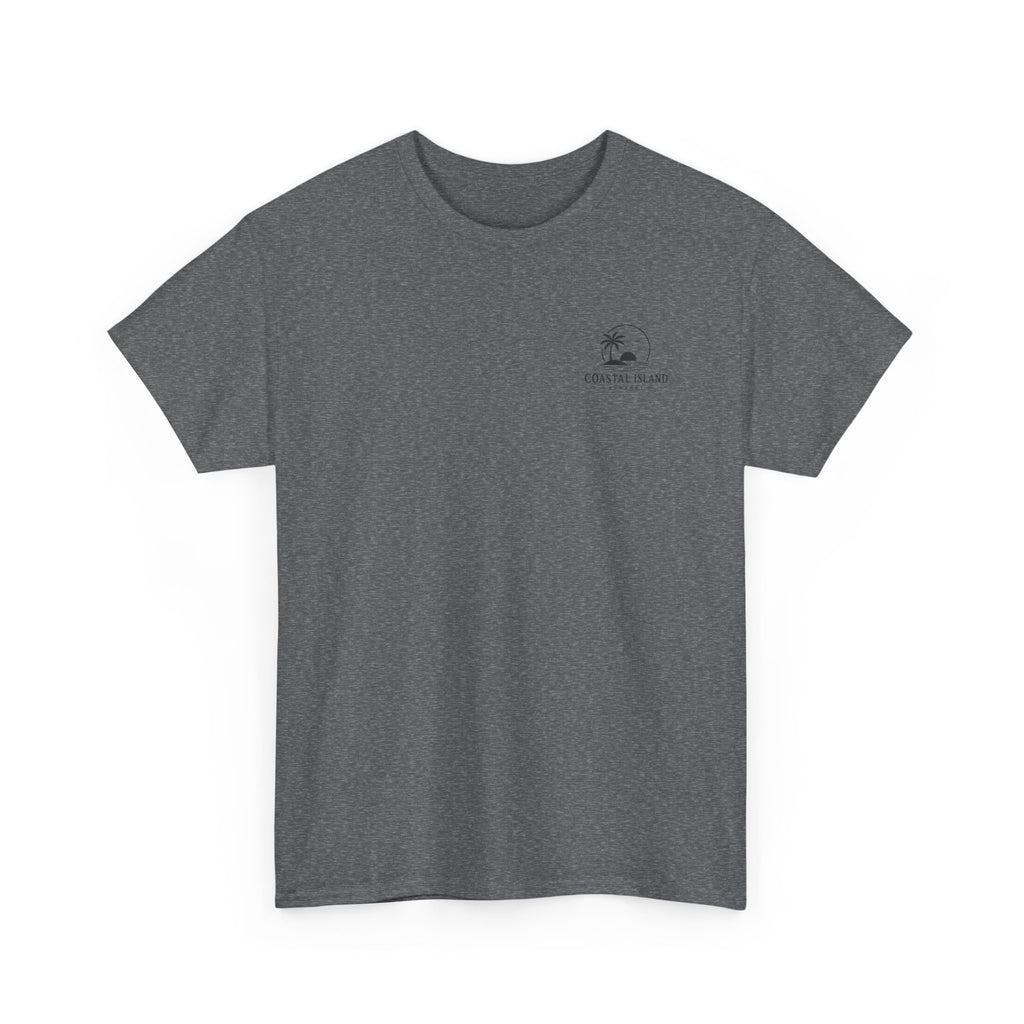 Coastal Island Vintage Car Sunset T-Shirt | Beach Palm Graphic Tee