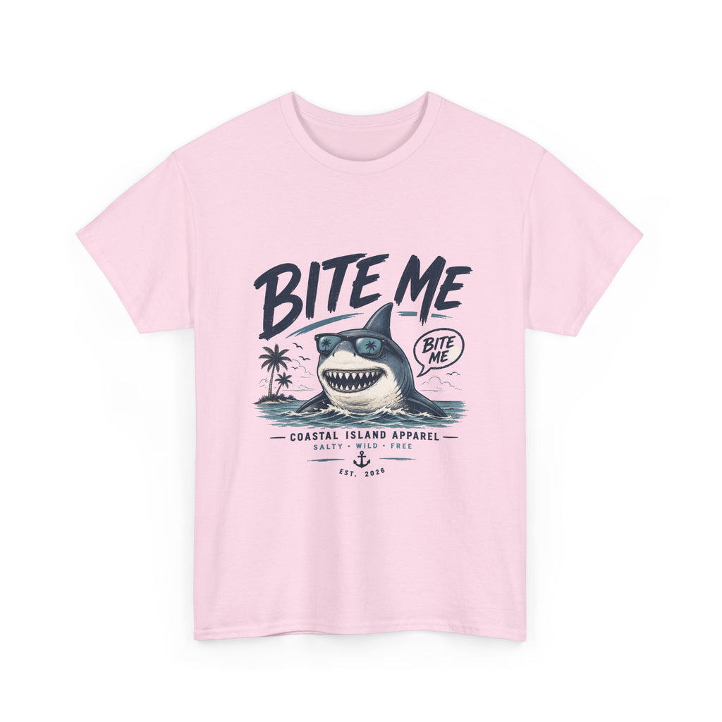 Bite Me Shark Tee — Coastal Island Graphic T-Shirt