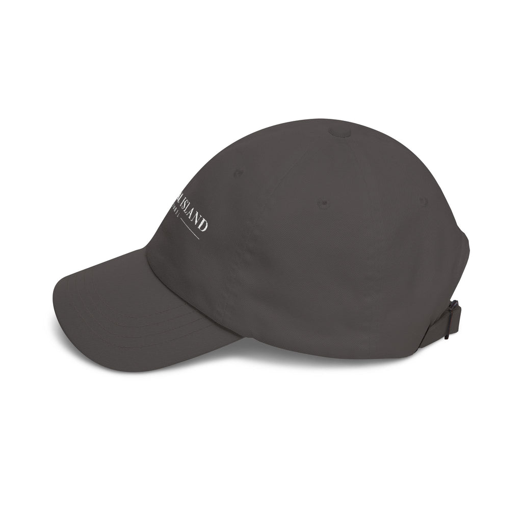 Coastal Island Apparel embroidered logo Dad Cap | white baseball hat