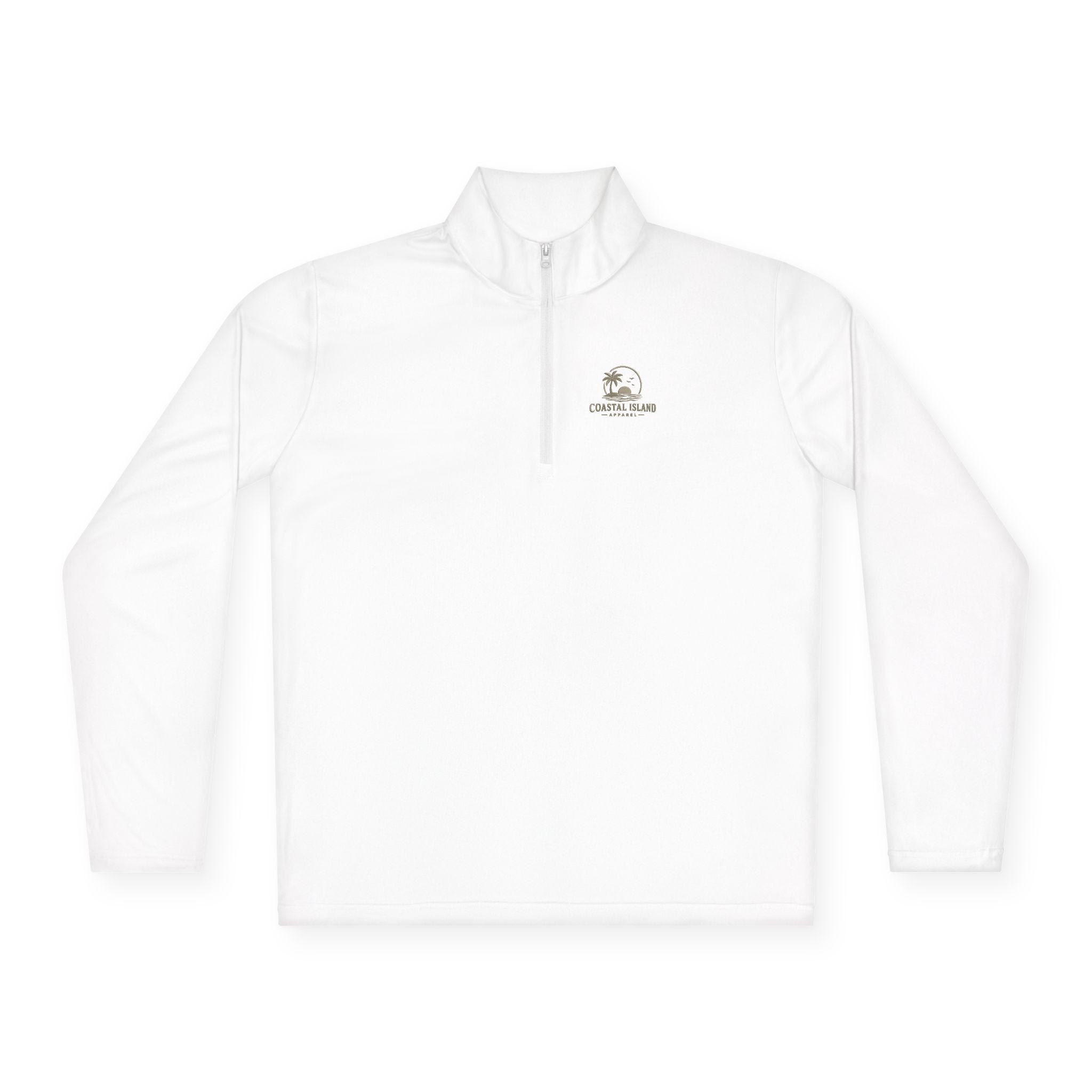 Retro Camper Logo Quarter-Zip Pullover | Small Chest Emblem
