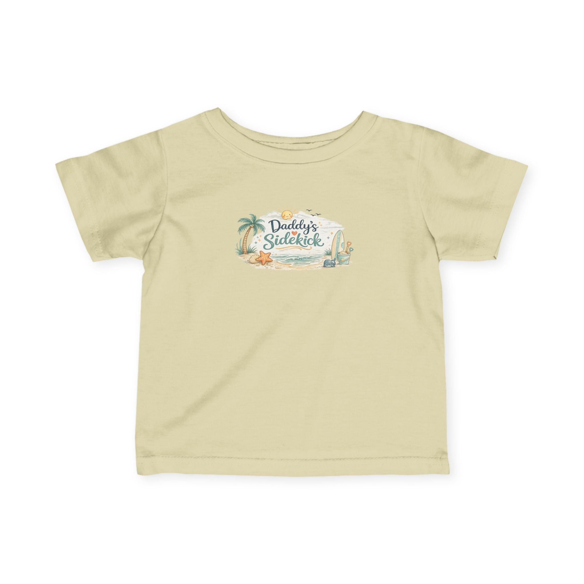 Infant Tee — "Daddy's Sidekick" Tropical Baby Shirt