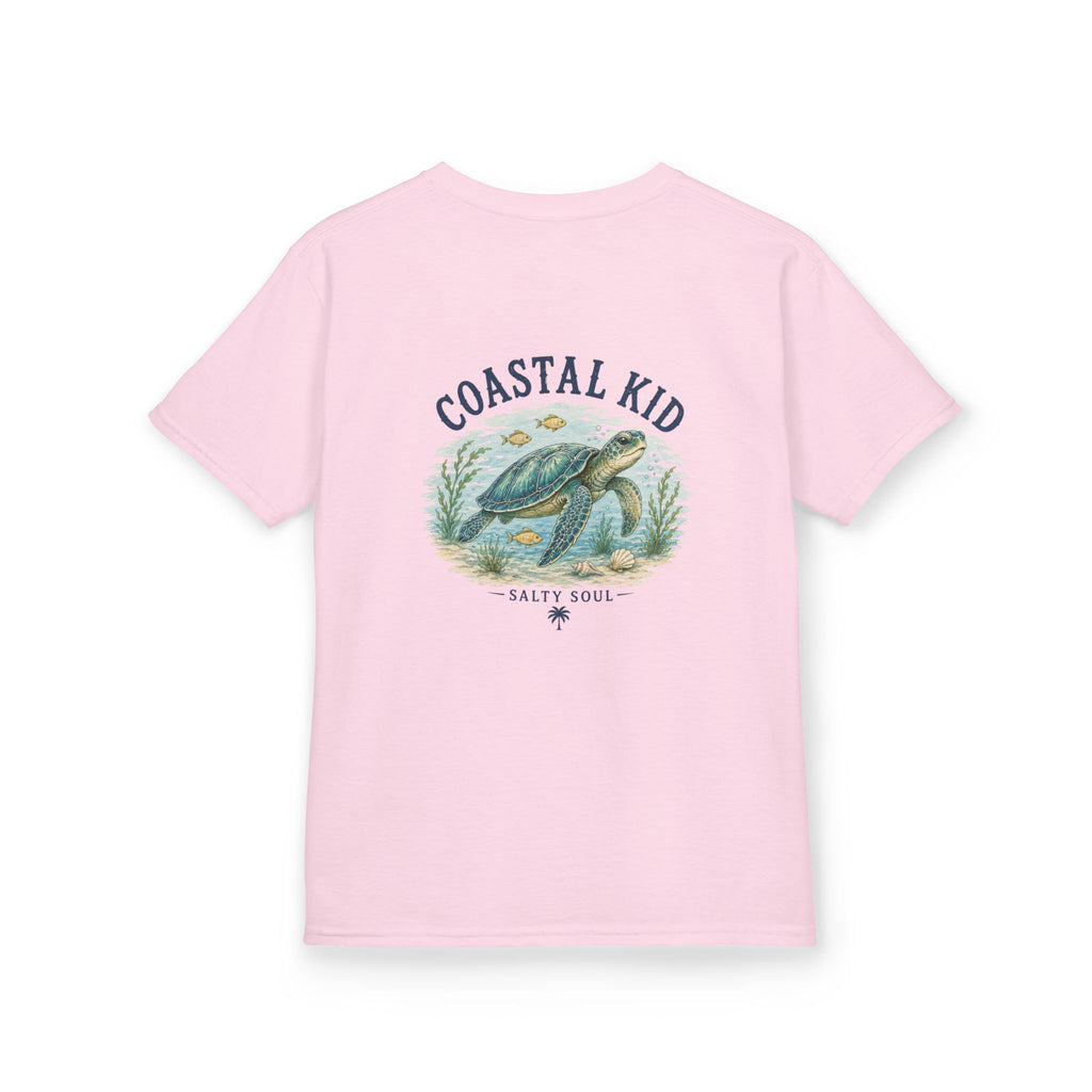 Coastal Kid Kids Tee — Vintage Sea Turtle Beach Shirt