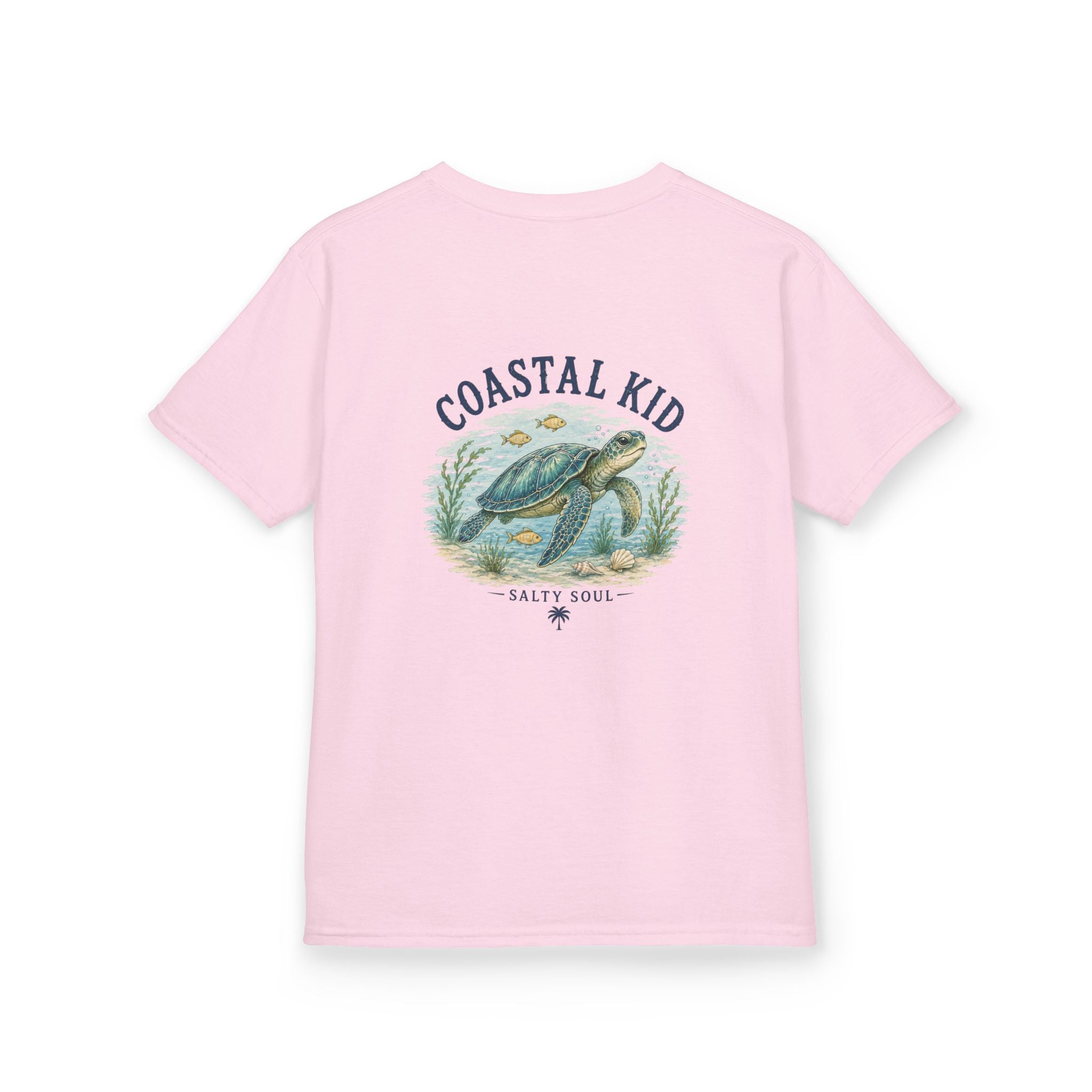 Coastal Kid Kids Tee — Vintage Sea Turtle Beach Shirt