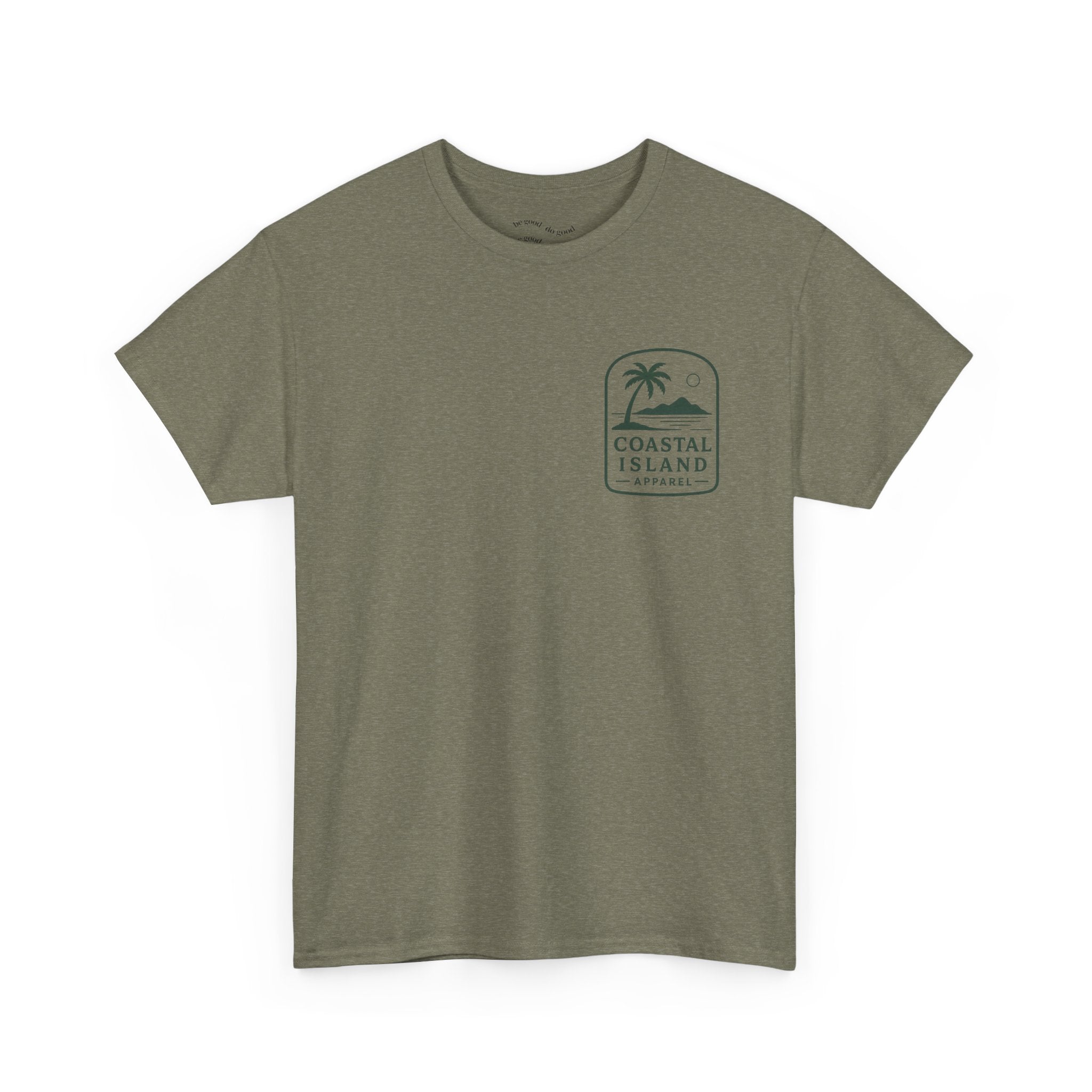 Coastal Island Retriever Logo Tee | Dog Sunset Beach Shirt