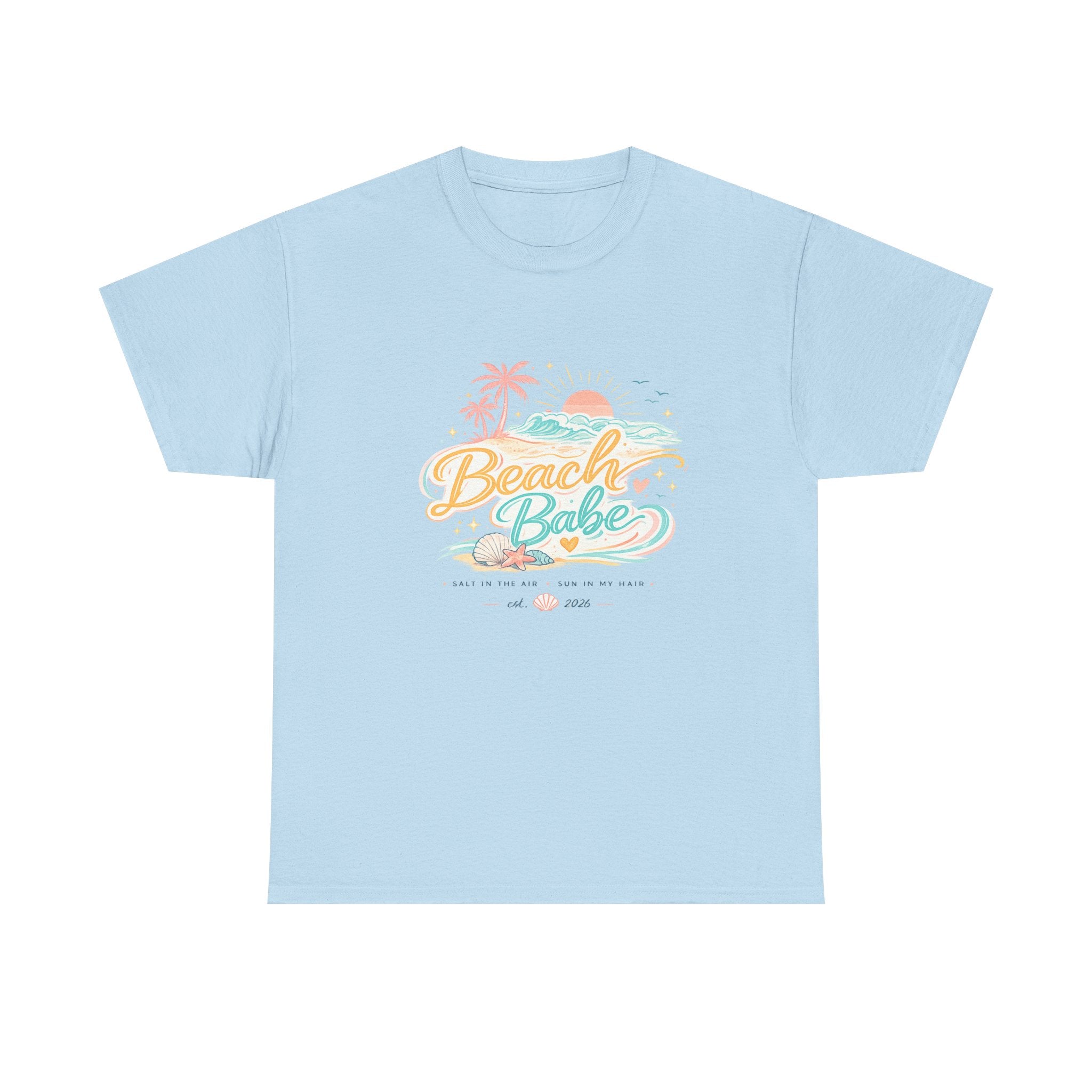 Beach Babe T-Shirt — Pastel Tropical Summer Tee
