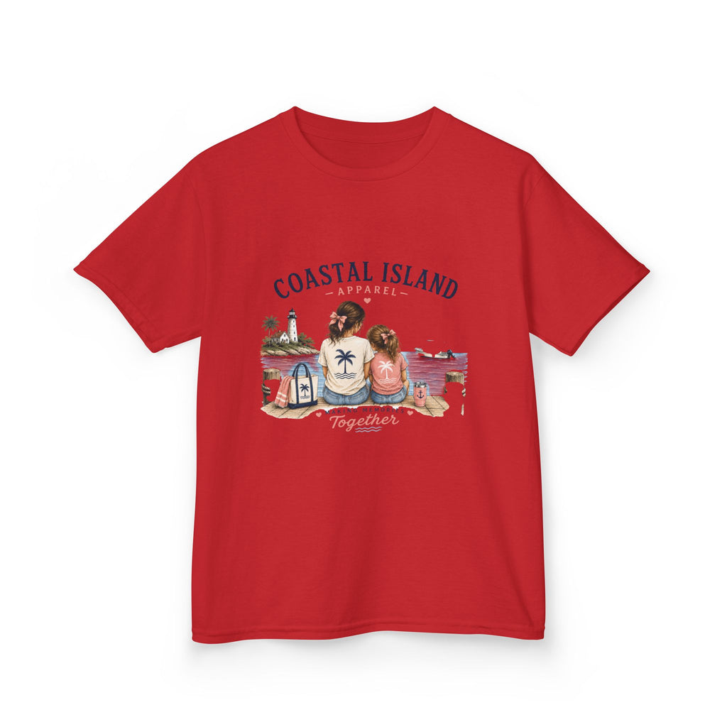 Coastal Island Kids Tee – Mom and Daughter Beach Graphic Shirt