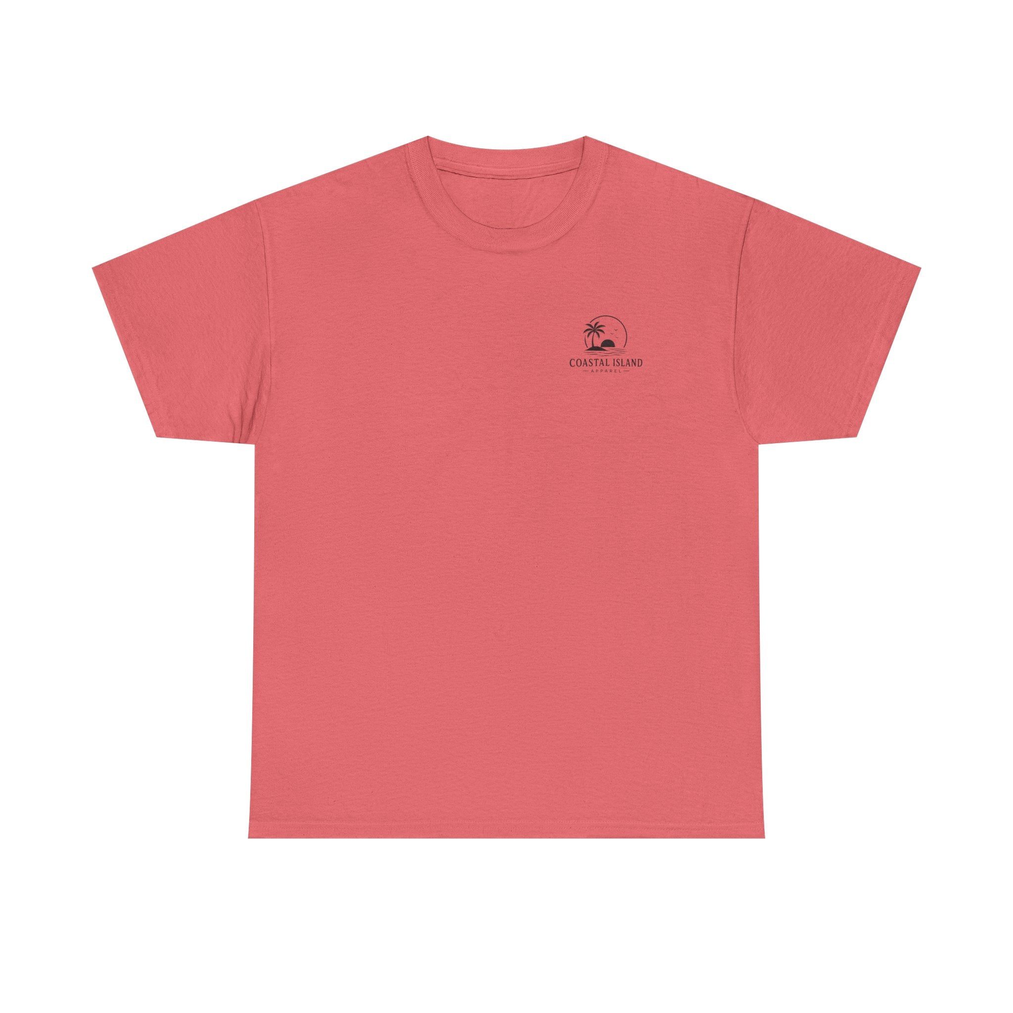 Coastal Island Vintage Car Sunset T-Shirt | Beach Palm Graphic Tee