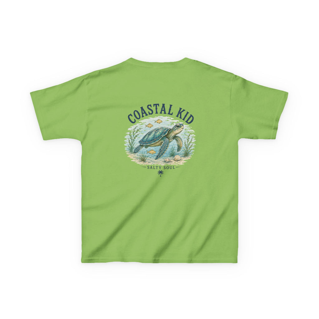 Coastal Kid Kids Tee — Vintage Sea Turtle Beach Shirt