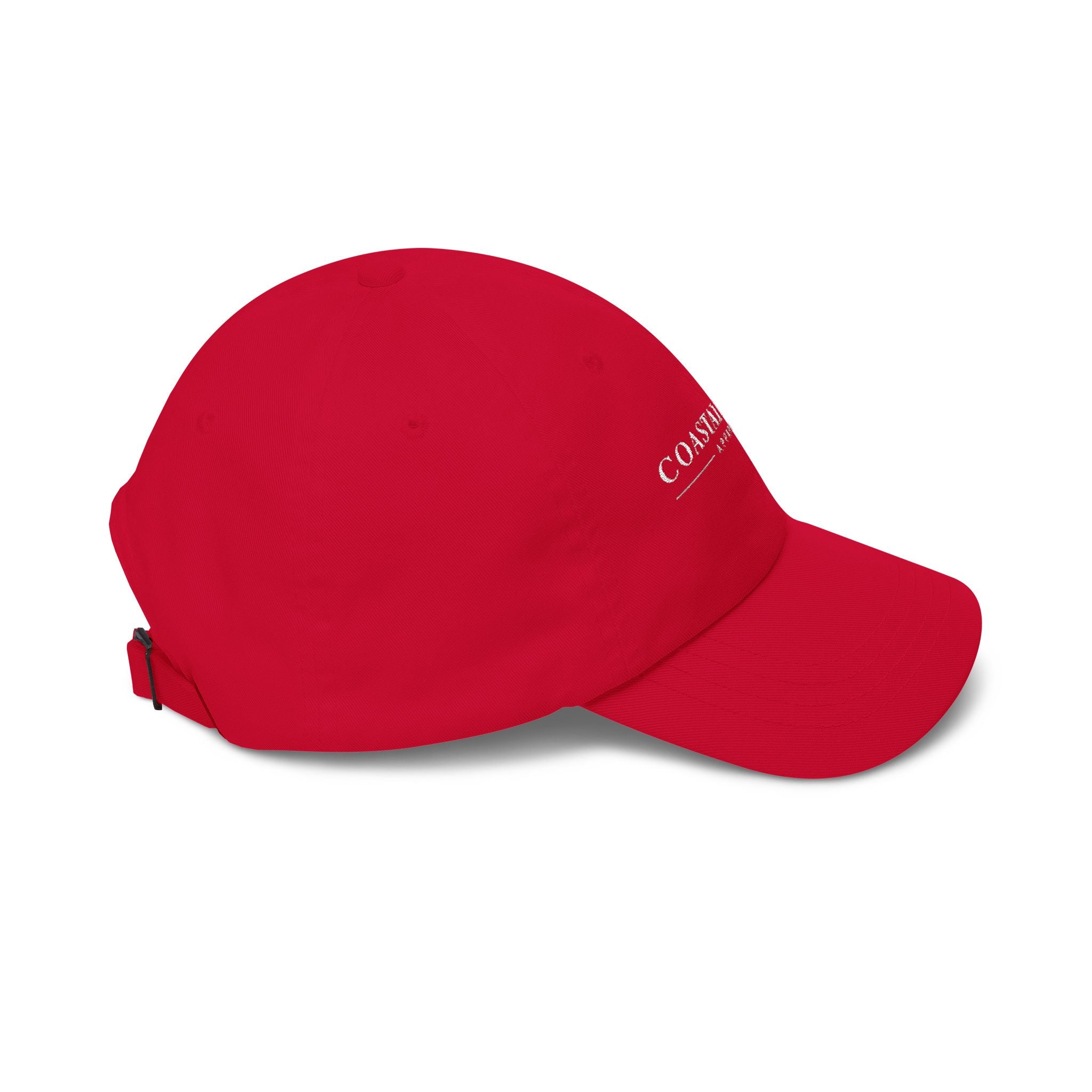Coastal Island Apparel embroidered logo Dad Cap | white baseball hat