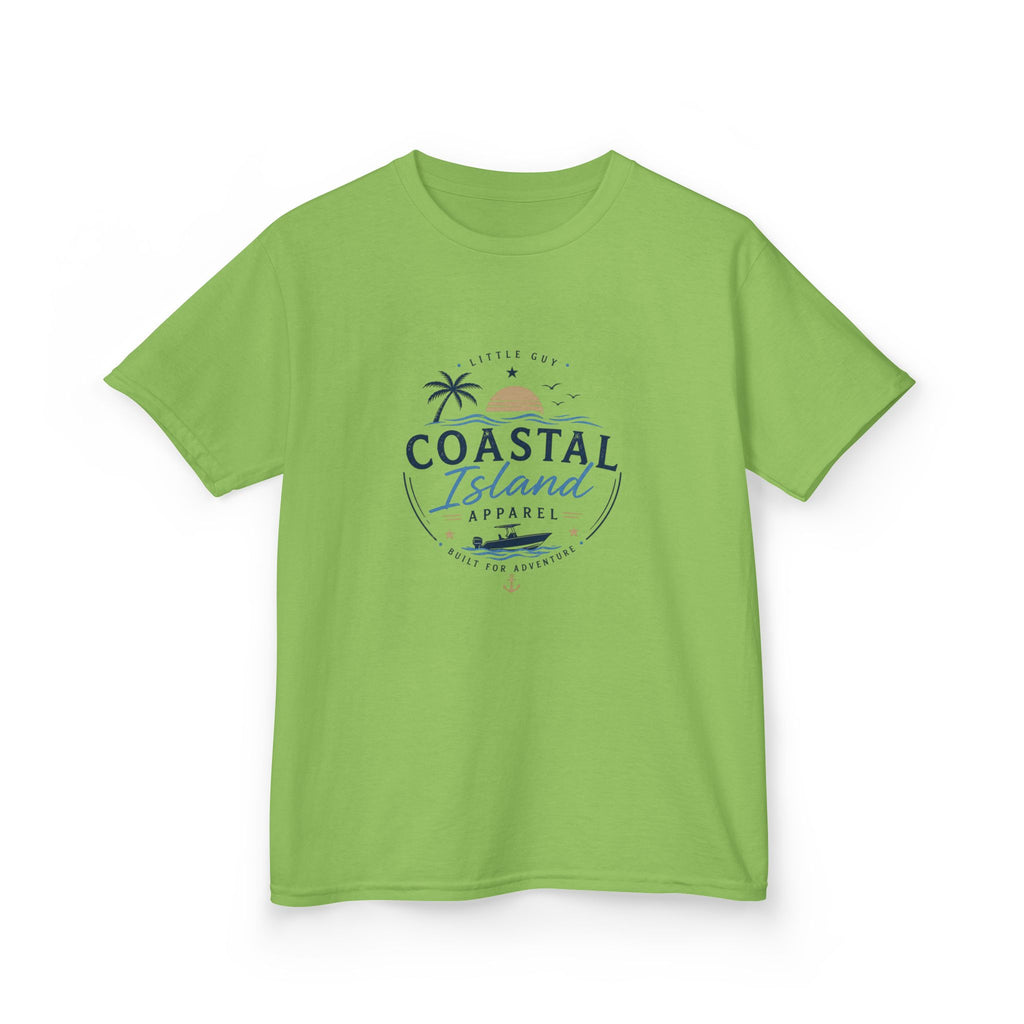 Kids Coastal Island T-Shirt — Beach Palm Tree Tee