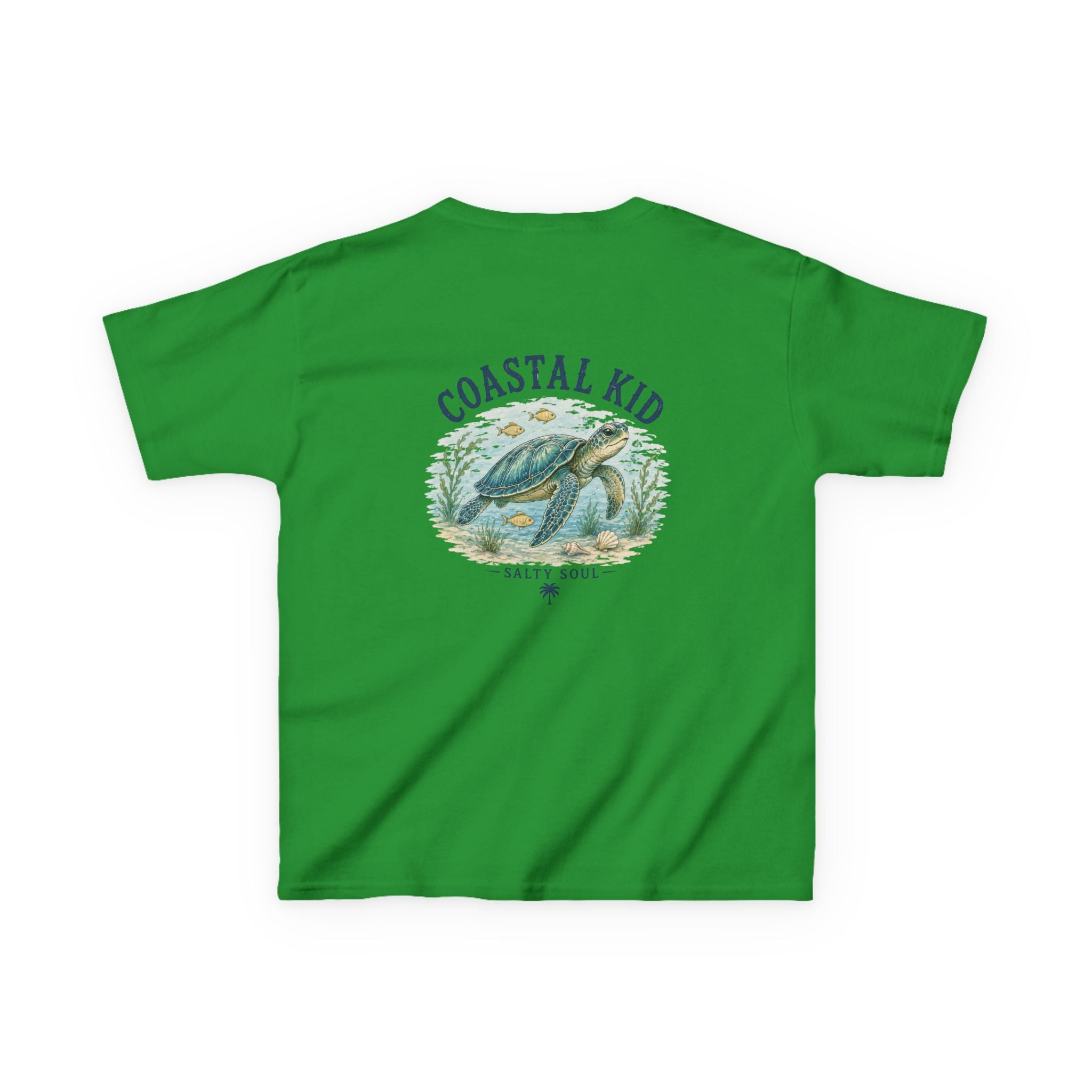 Coastal Kid Kids Tee — Vintage Sea Turtle Beach Shirt