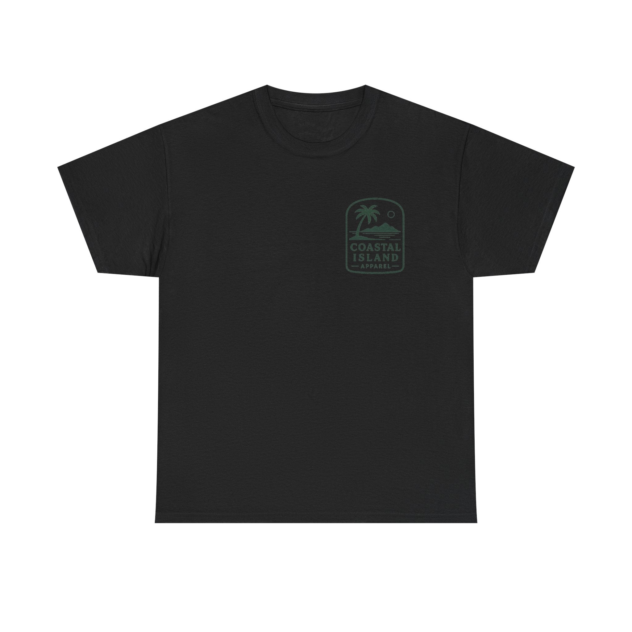 Coastal Island Retriever Logo Tee | Dog Sunset Beach Shirt