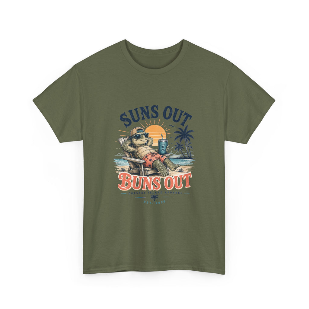T-Shirt — "Suns Out Buns Out" Beach Graphic Tee