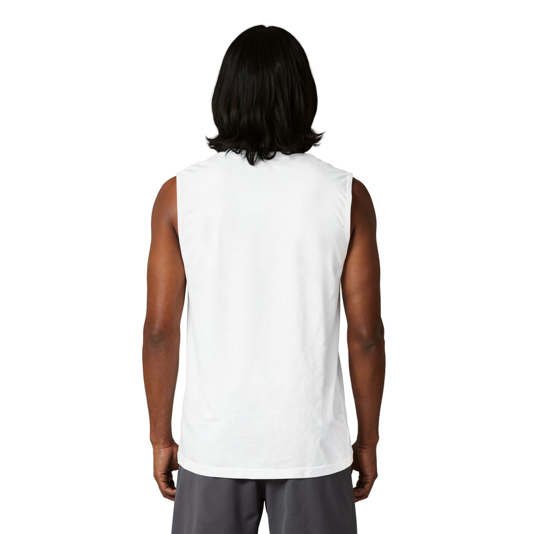 Coastal Island Muscle Tank — Minimal Beach Logo Tank Top