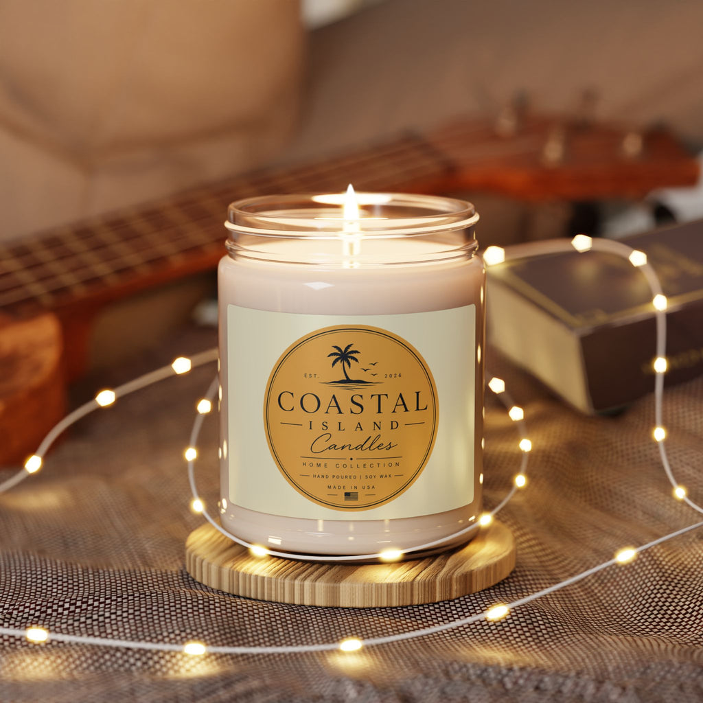 Coastal Island Scented Soy Candle 9oz – Tropical Palm Beach Scent