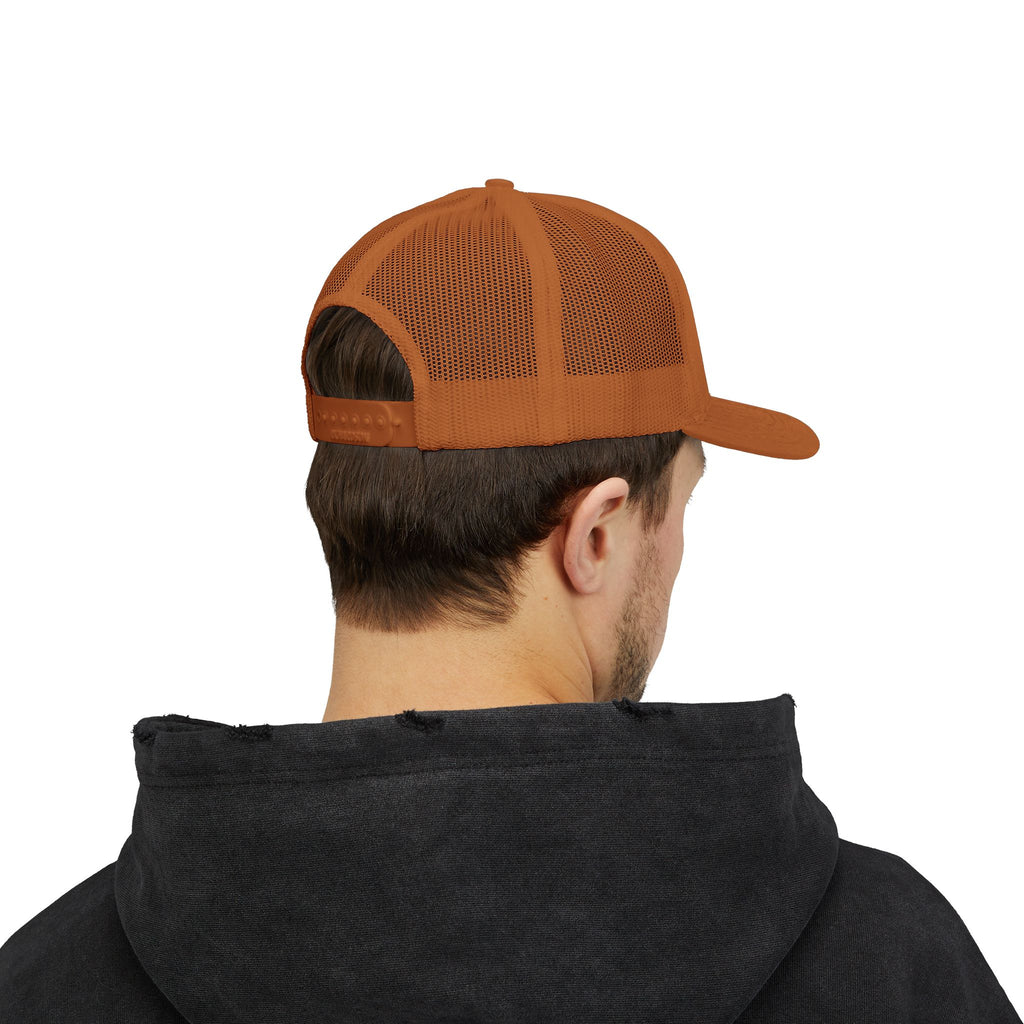 Coastal Island Trucker Cap — Vintage Duck Logo Snapback Hat