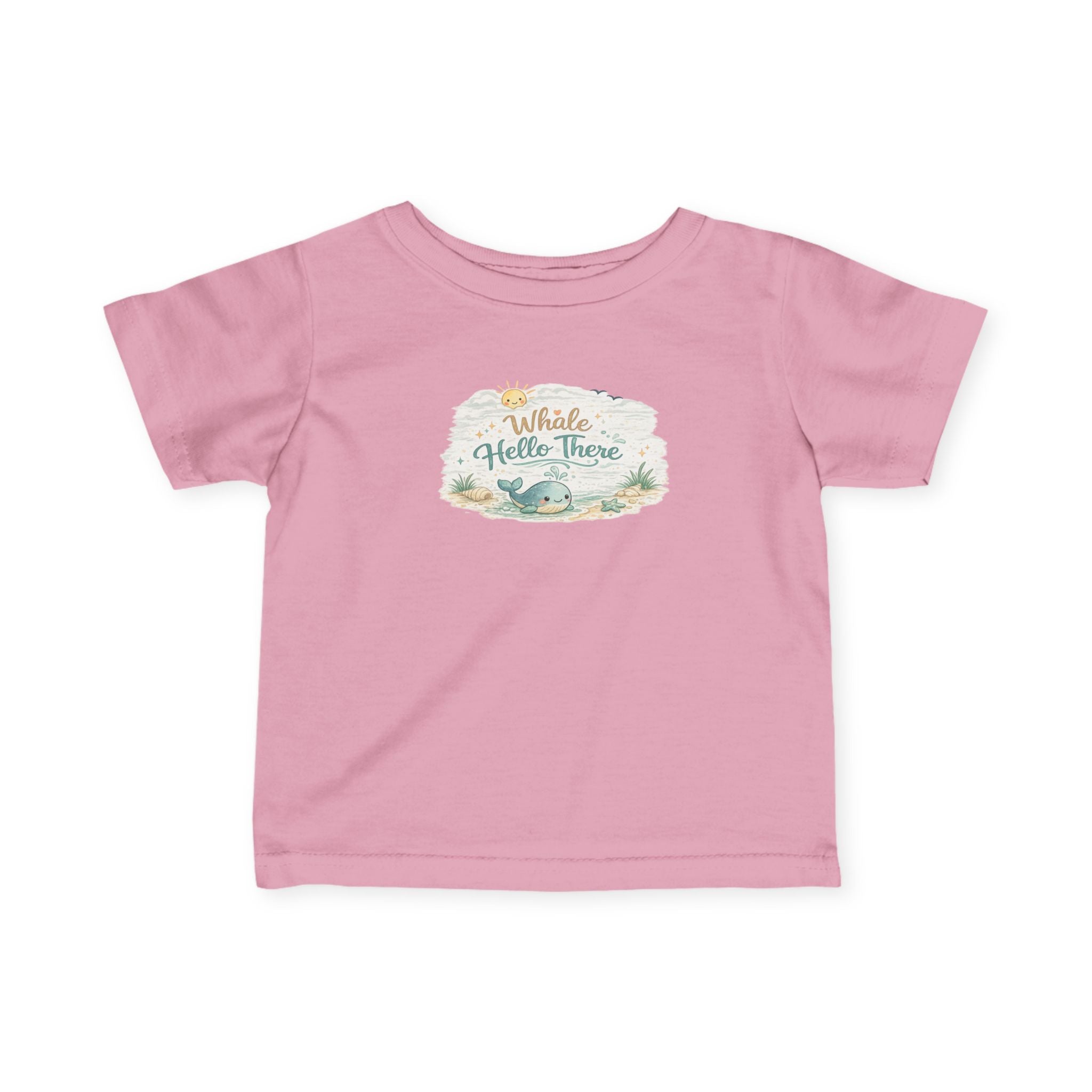 Infant Tee - "Whale Hello There" Cute Nautical Baby Shirt