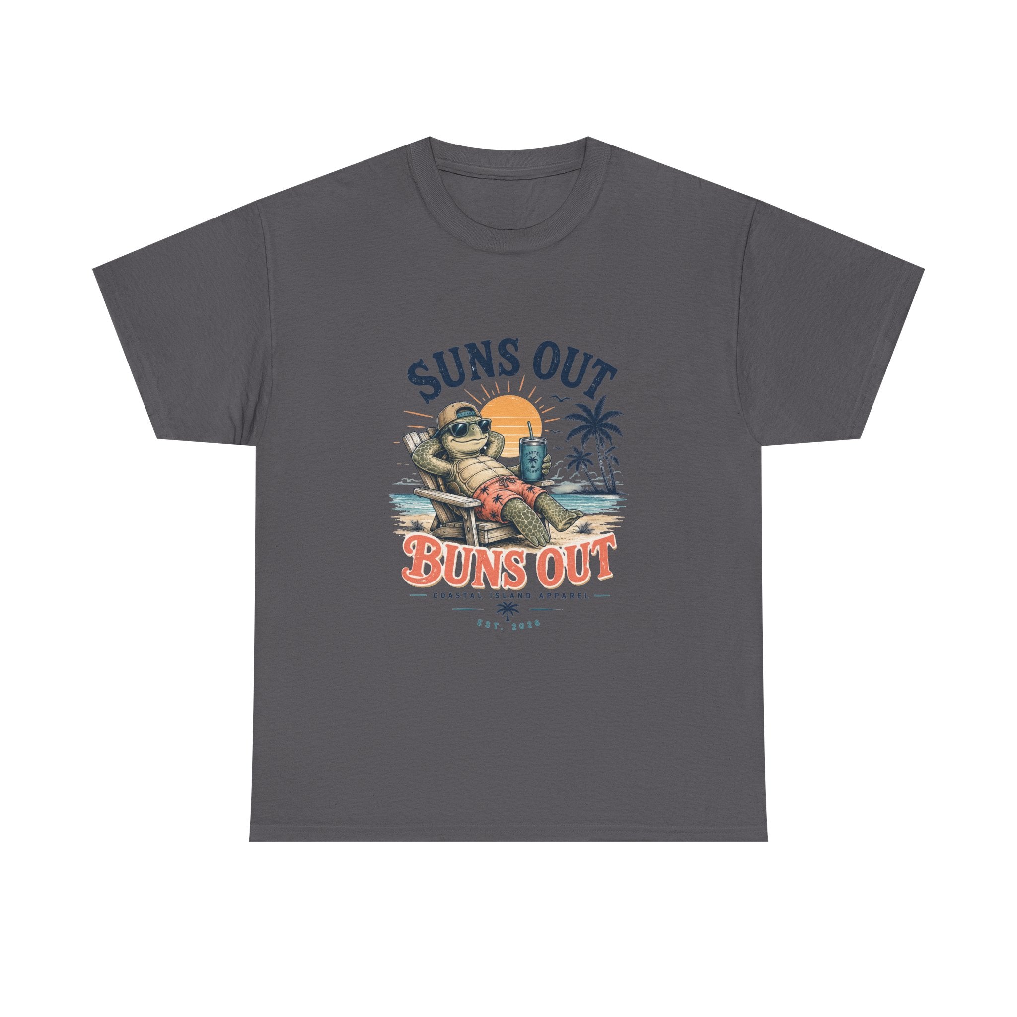 T-Shirt — "Suns Out Buns Out" Beach Graphic Tee