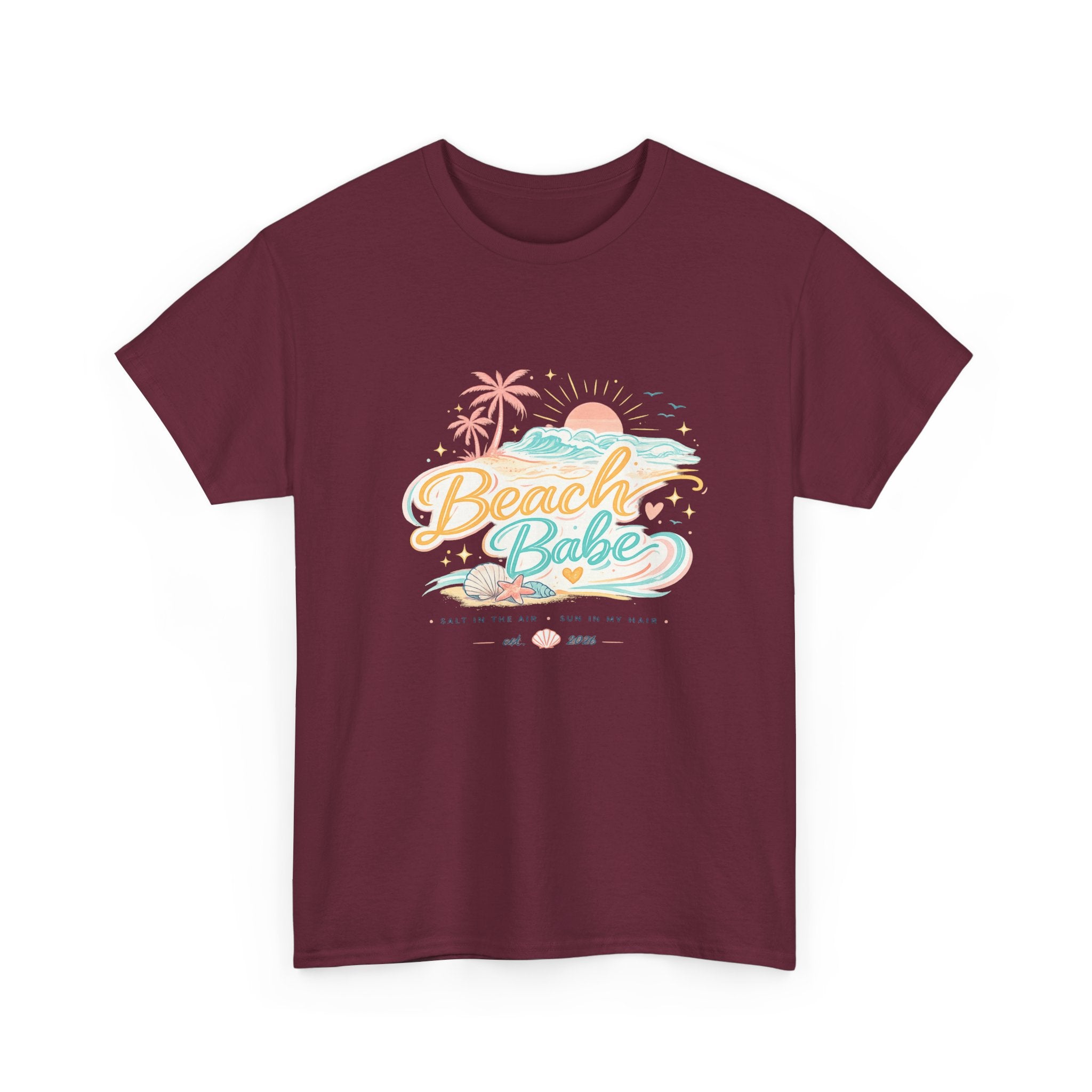 Beach Babe T-Shirt — Pastel Tropical Summer Tee