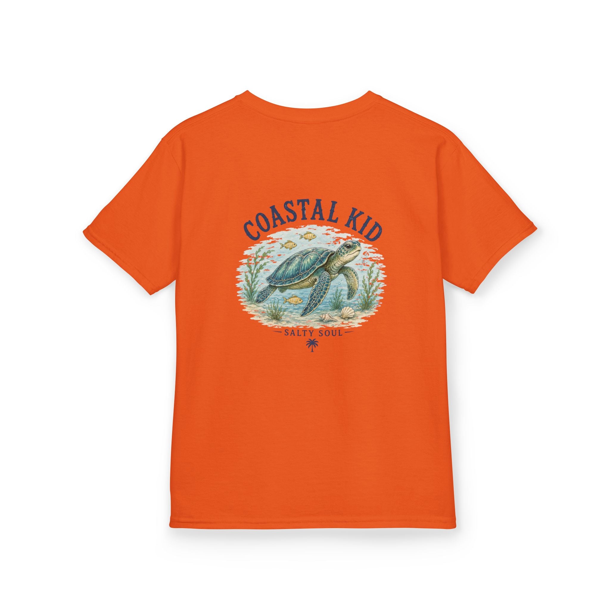 Coastal Kid Kids Tee — Vintage Sea Turtle Beach Shirt