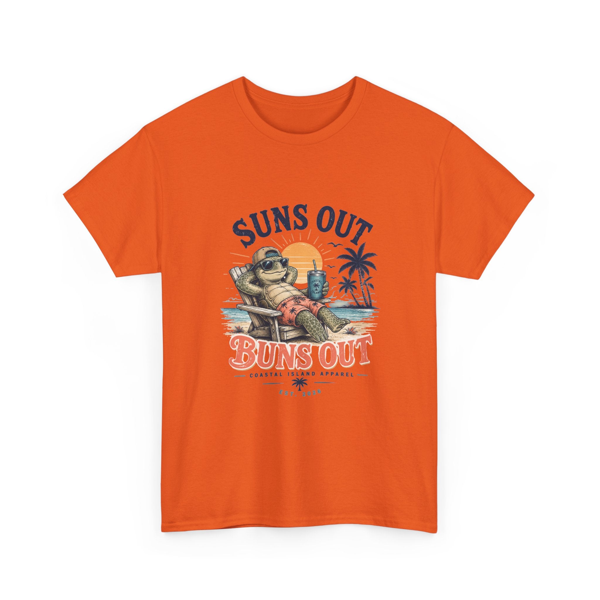 T-Shirt — "Suns Out Buns Out" Beach Graphic Tee