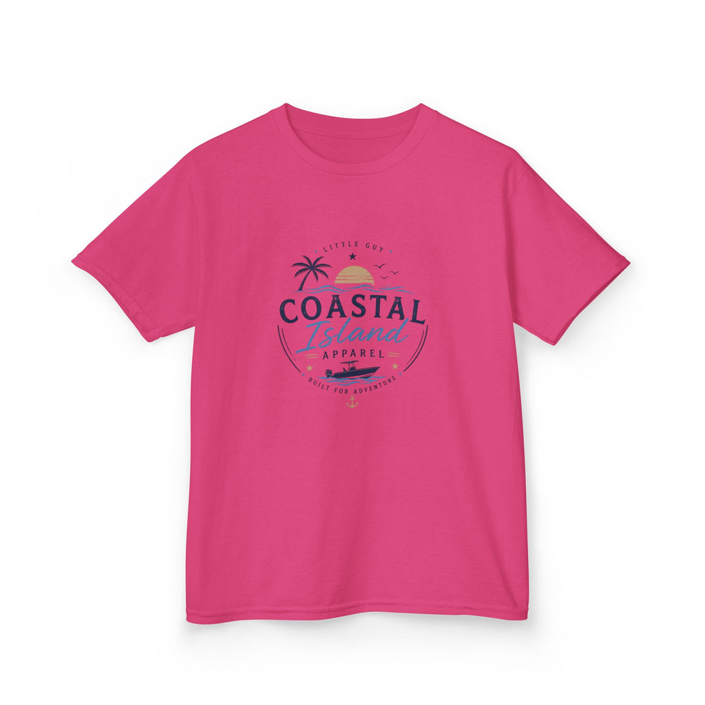 Kids Coastal Island T-Shirt — Beach Palm Tree Tee