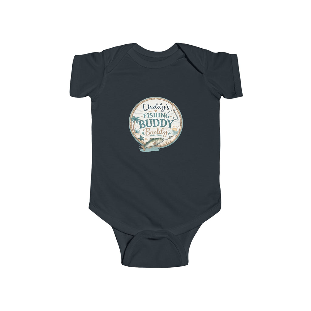 Baby Bodysuit — "Daddy's Fishing Buddy" Nautical Infant Onesie