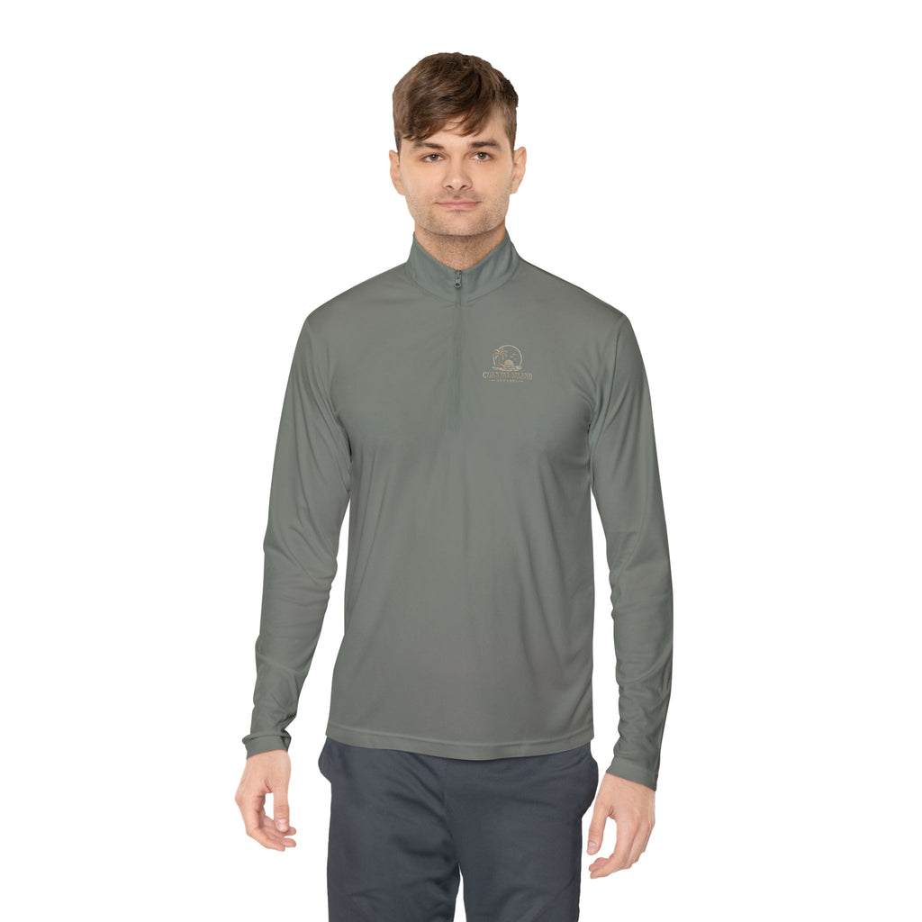 Retro Camper Logo Quarter-Zip Pullover | Small Chest Emblem