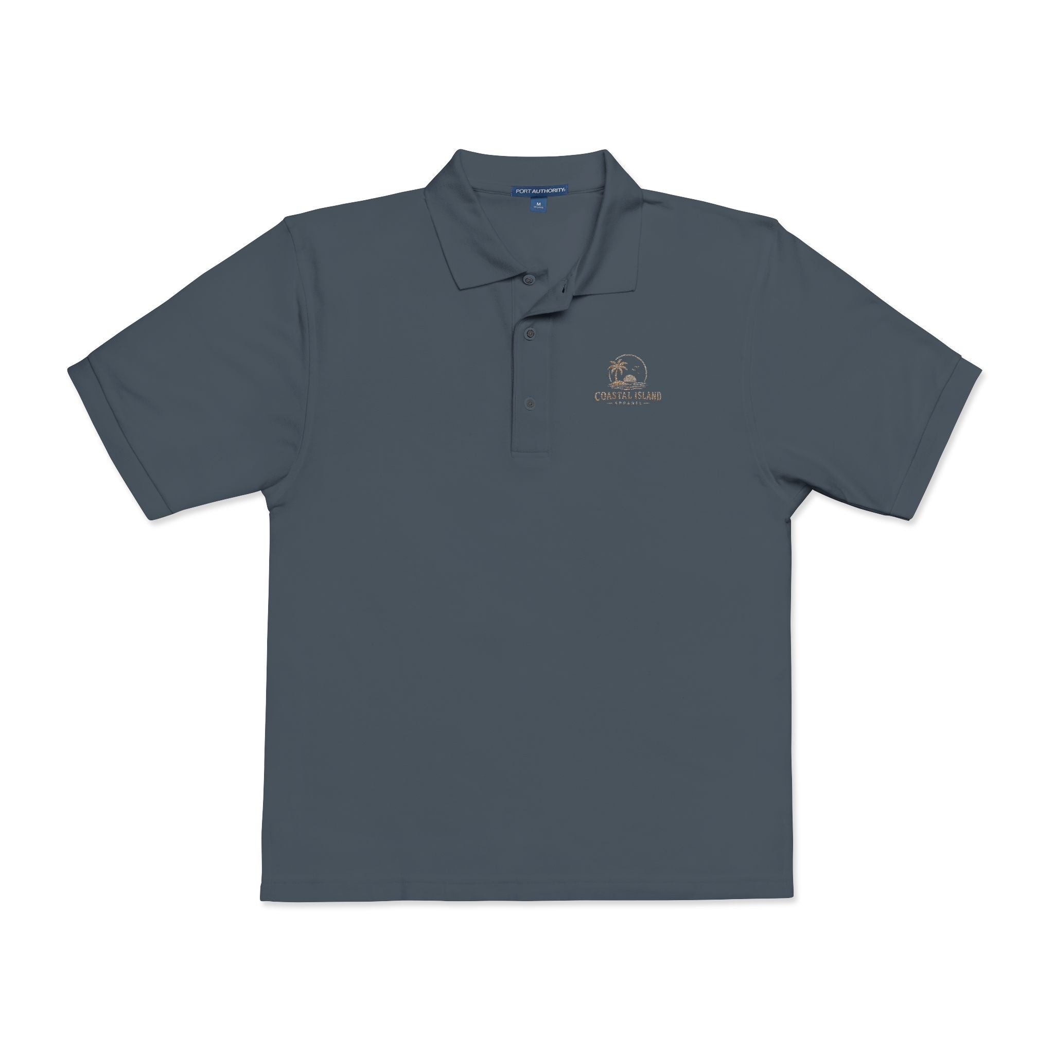 Embroidered Floral Polo Shirt — Subtle Chest Bloom Logo