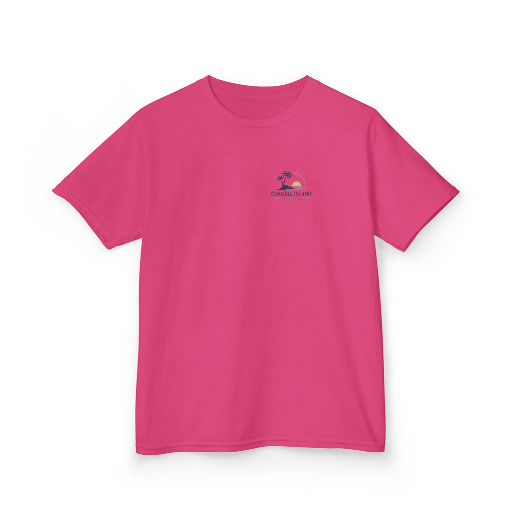 Kids T-Shirt — "Coastal Vibes" Retro Surf Van Tee