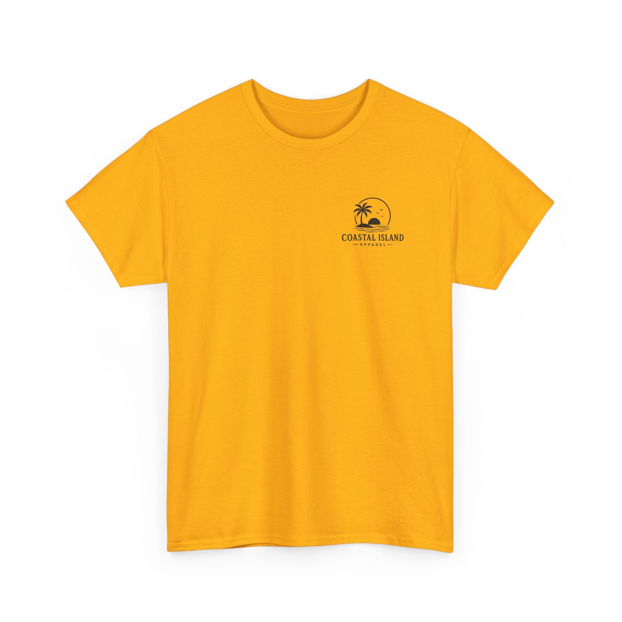 Coastal Island Tee — Vintage Sunset Palm Graphic T-Shirt