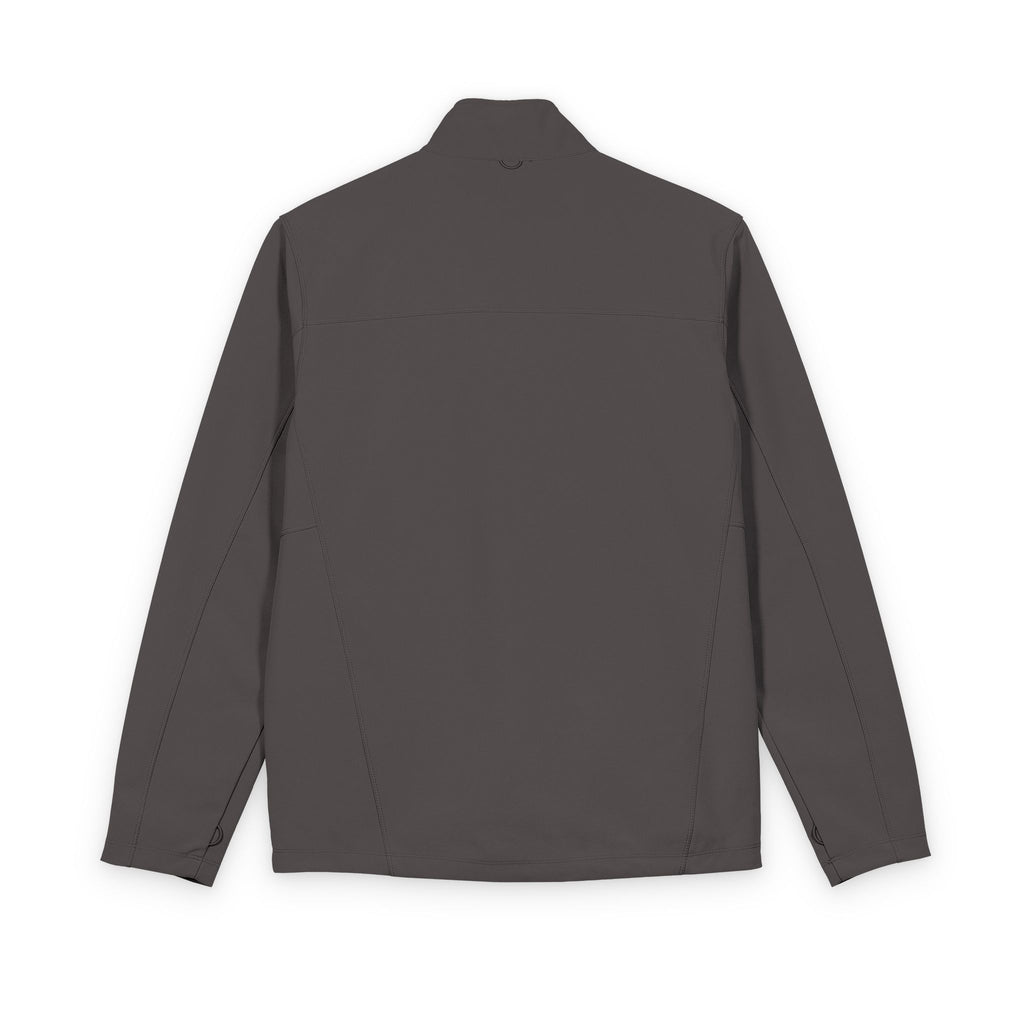 Men's Soft Shell Jacket with Small Chest Logo — Lightweight Water-Resistant Outerwear