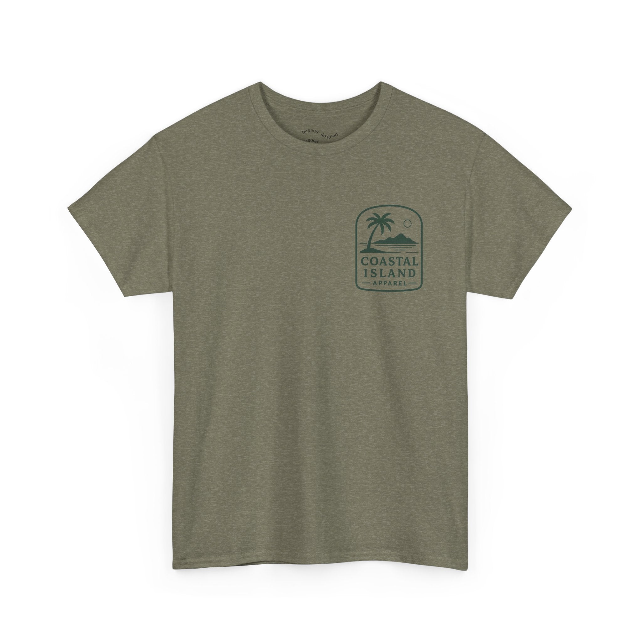 Coastal Island Retriever Logo Tee | Dog Sunset Beach Shirt