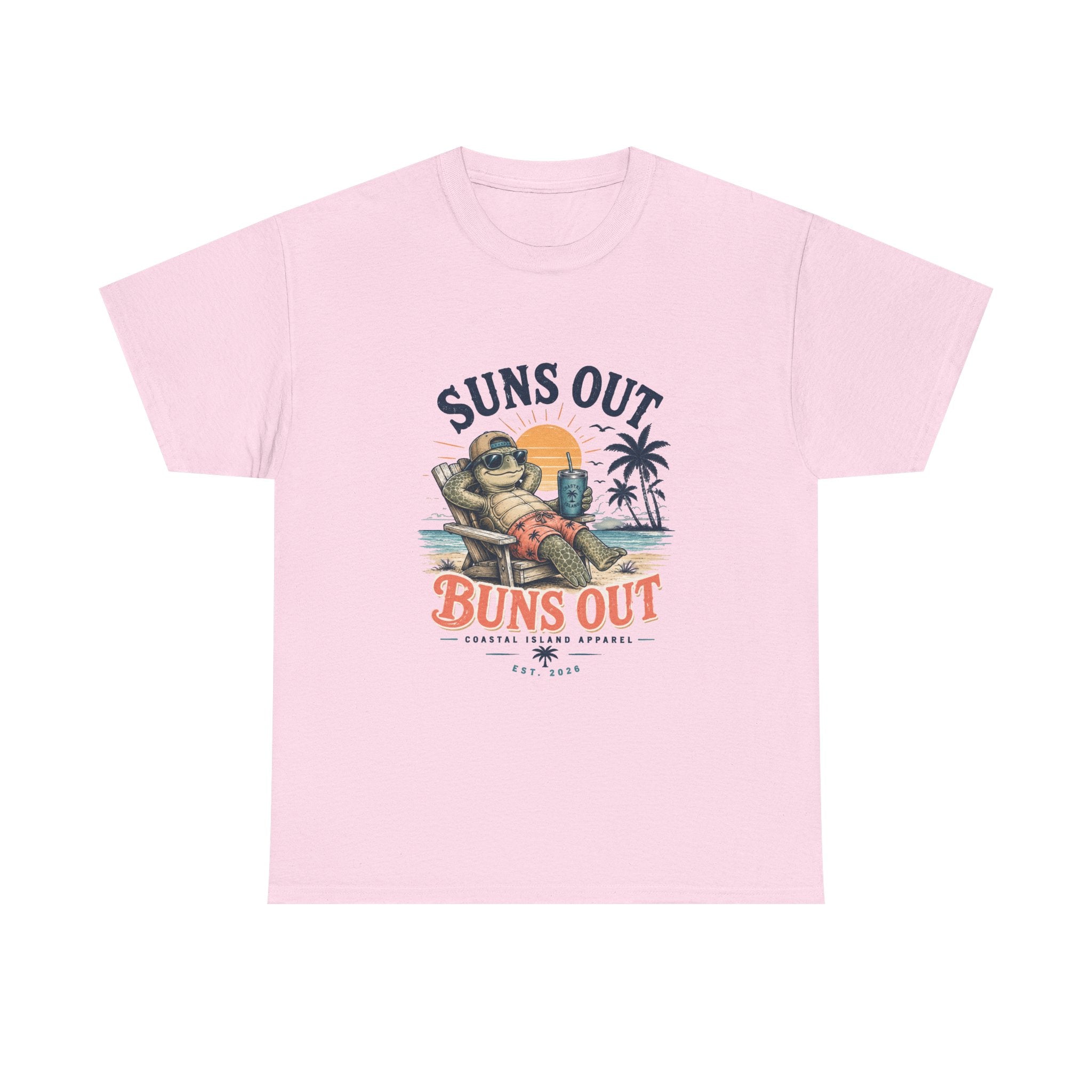 T-Shirt — "Suns Out Buns Out" Beach Graphic Tee