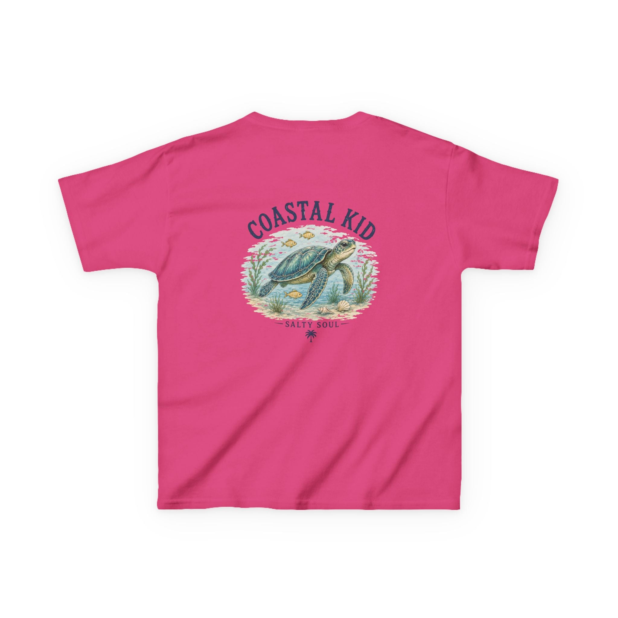 Coastal Kid Kids Tee — Vintage Sea Turtle Beach Shirt