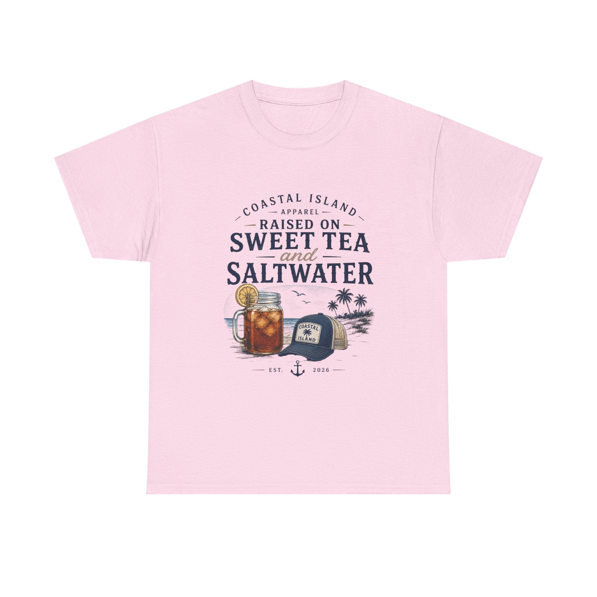 Raised on Sweet Tea and Saltwater T-Shirt — Coastal Island Tee