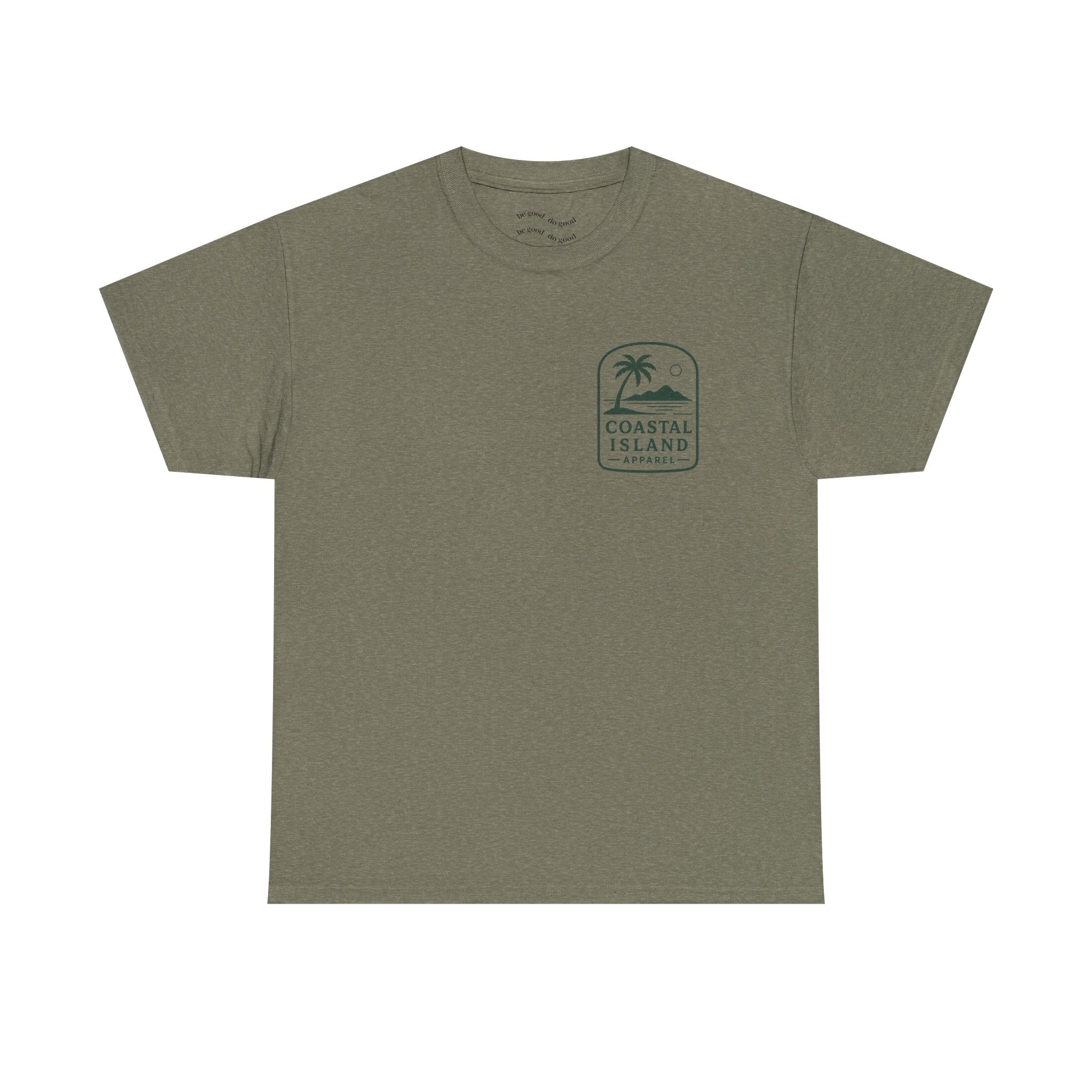 Coastal Island Retriever Logo Tee | Dog Sunset Beach Shirt
