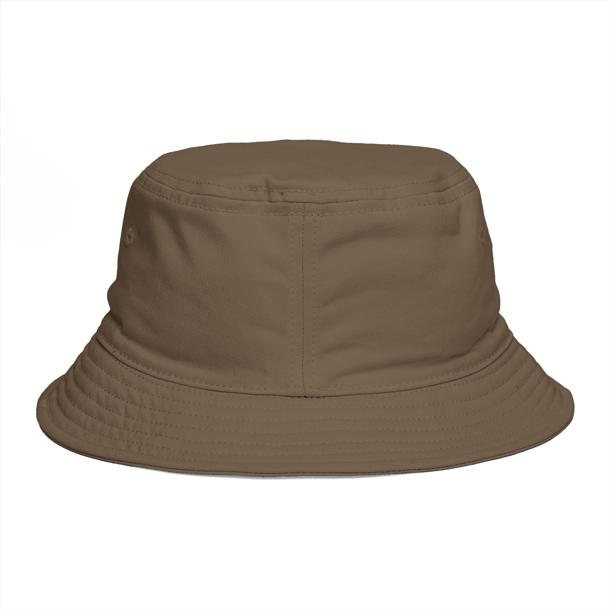 Coastal Island Apparel Bucket Hat - Brown Embroidered Beach Sun Hat