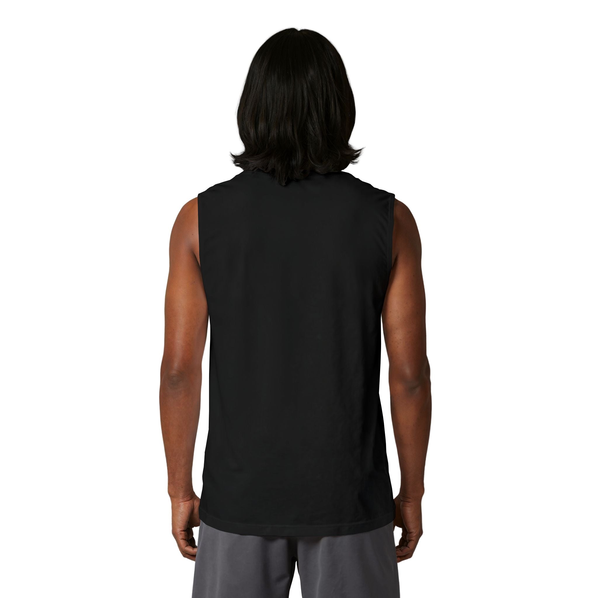 Coastal Island Muscle Tank — Minimal Beach Logo Tank Top