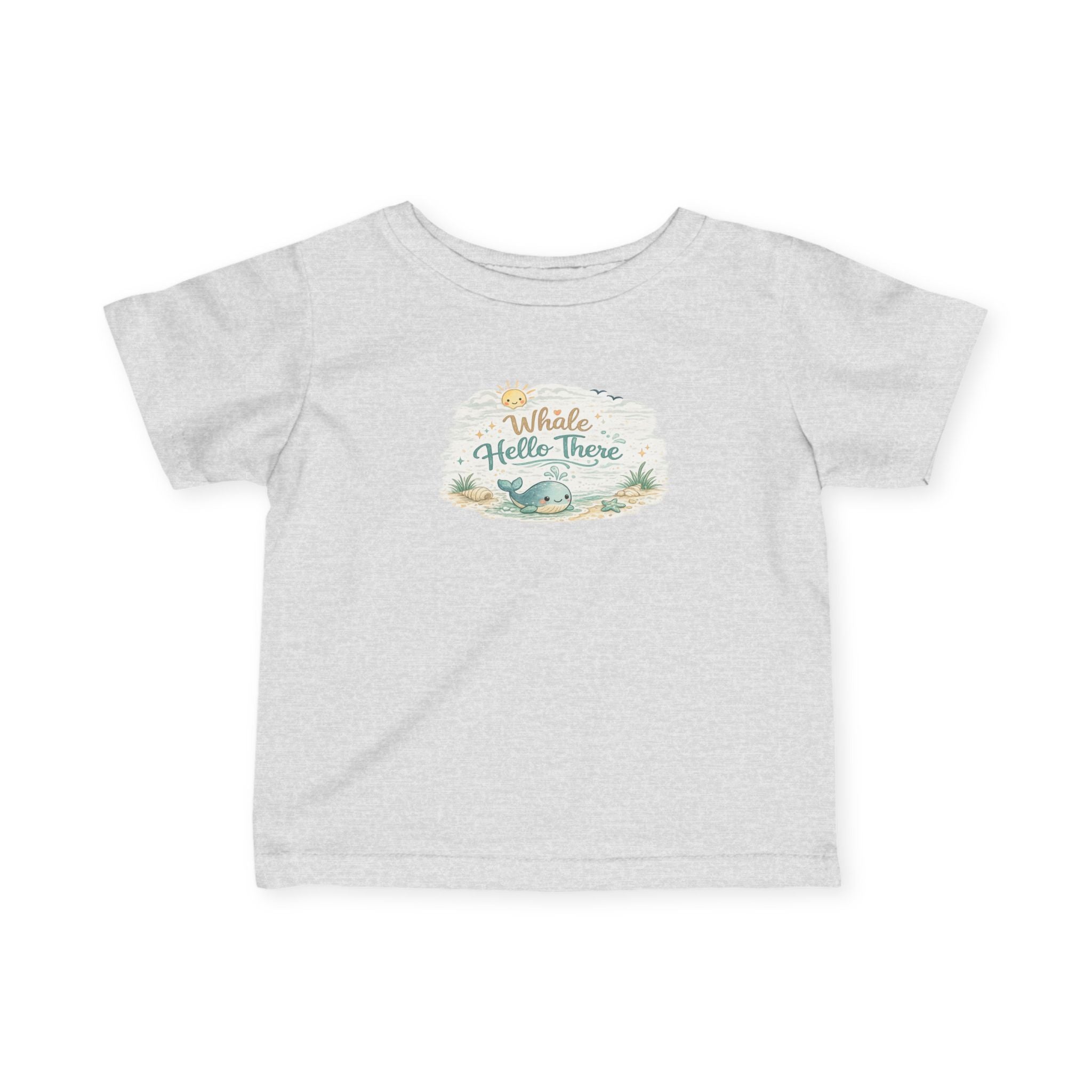 Infant Tee - "Whale Hello There" Cute Nautical Baby Shirt